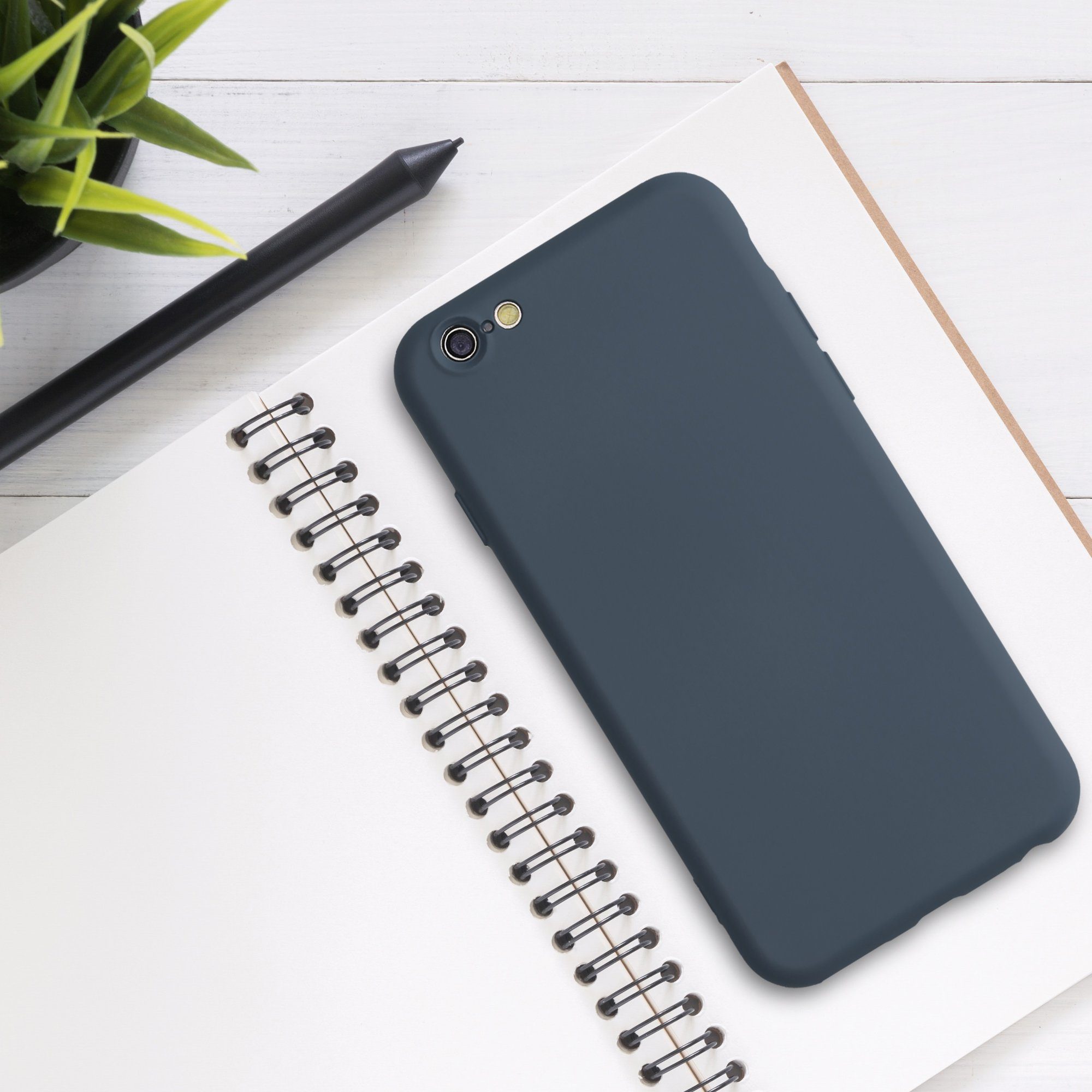 kwmobile Handyhülle Slim Case für Apple iPhone 6 / 6S, Hülle Silikon Handy - Handyhülle gummiert