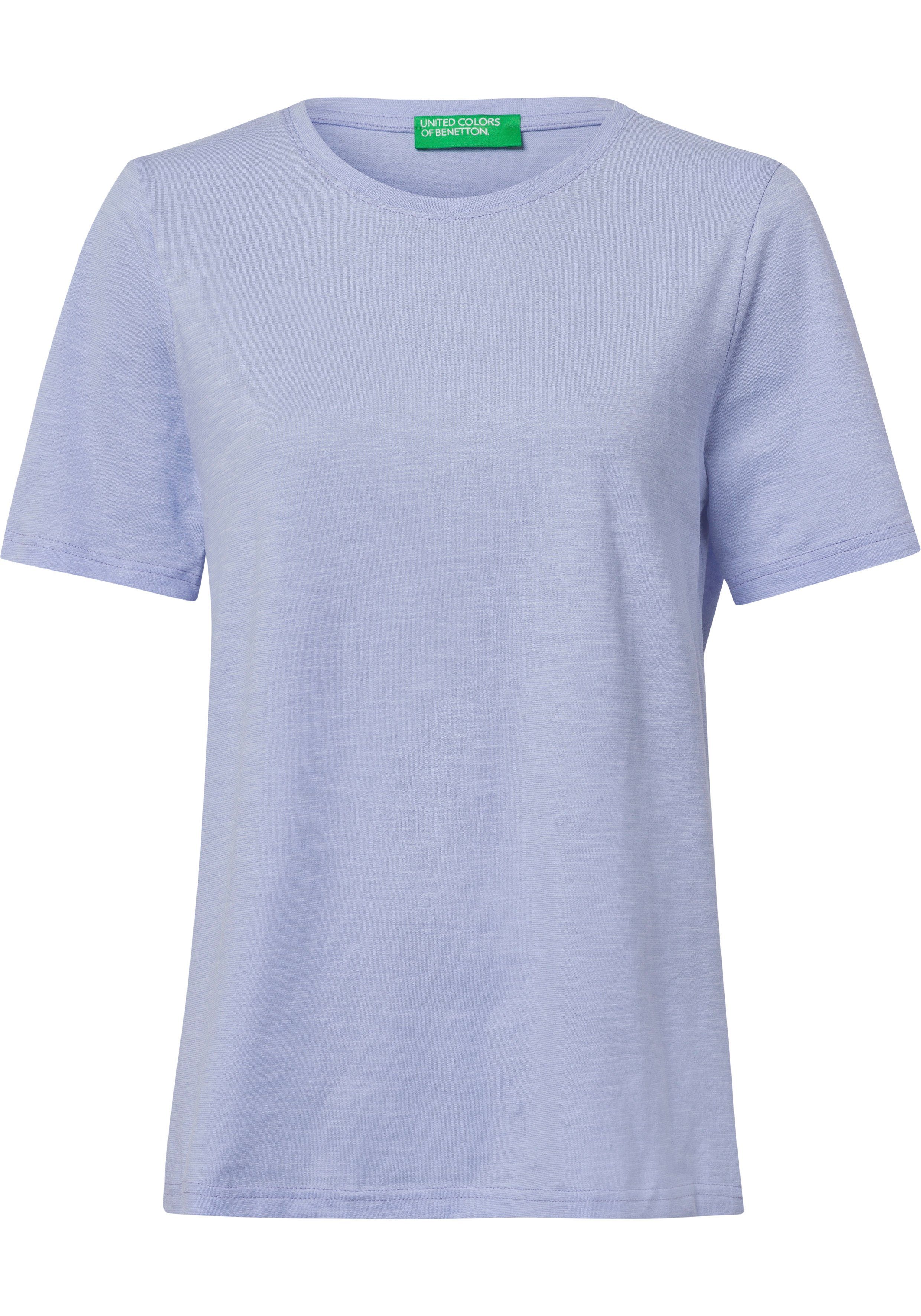 United Colors of Benetton cleaner in Basic-Optik T-Shirt flieder