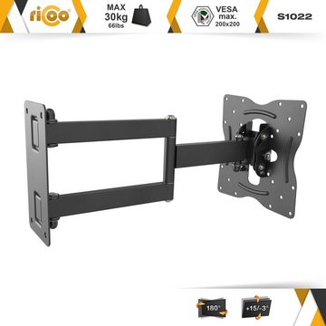 RICOO S1022 TV-Wandhalterung, (bis 55 Zoll, schwenkbar neigbar ausziehbar Fernseher Halter universal VESA 200x200)