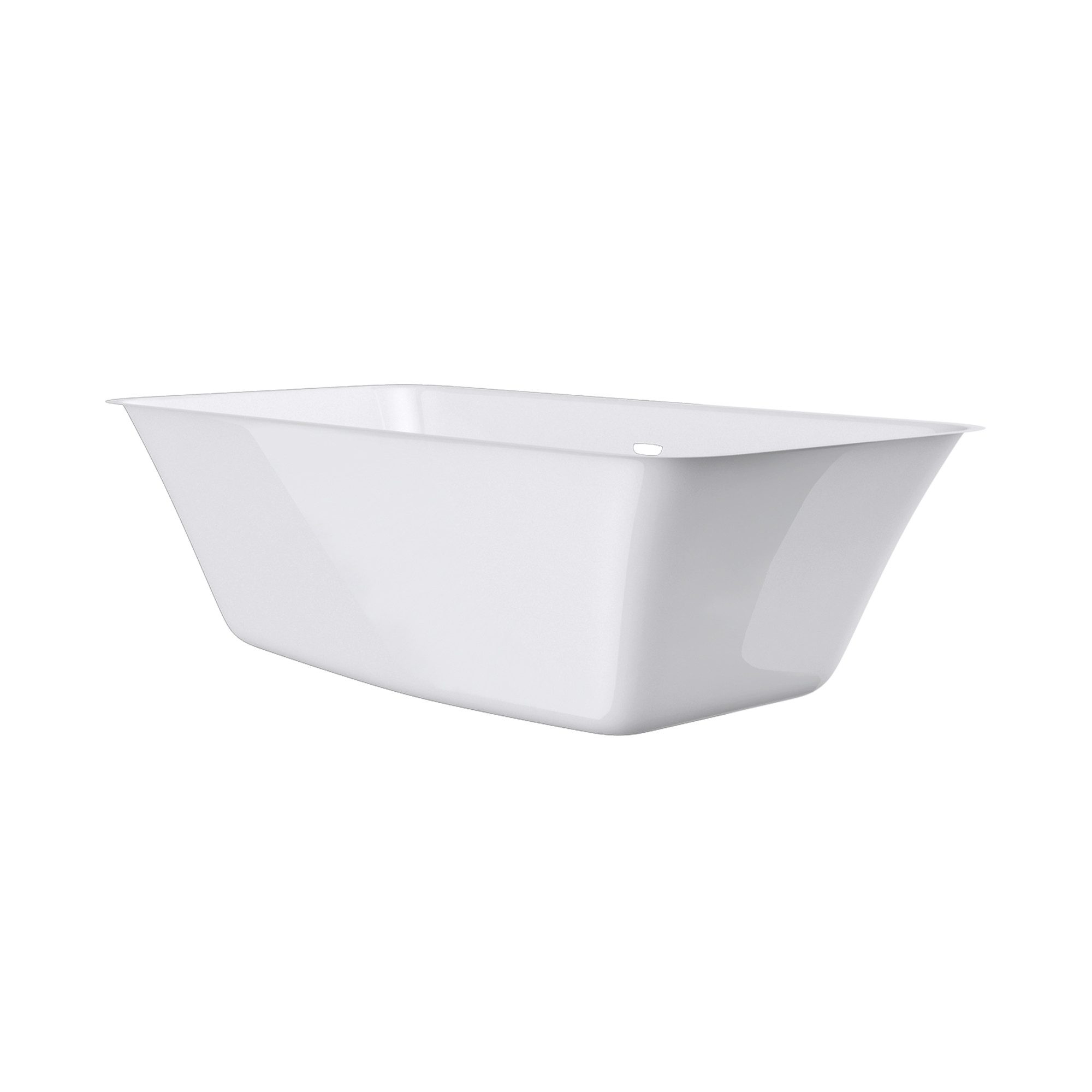 Mai & Mai Badewanne Standbadewanne freistehend aus Acryl in Weiß Oval B:150-183cm Vicenza, 2 Personen-Badewanne