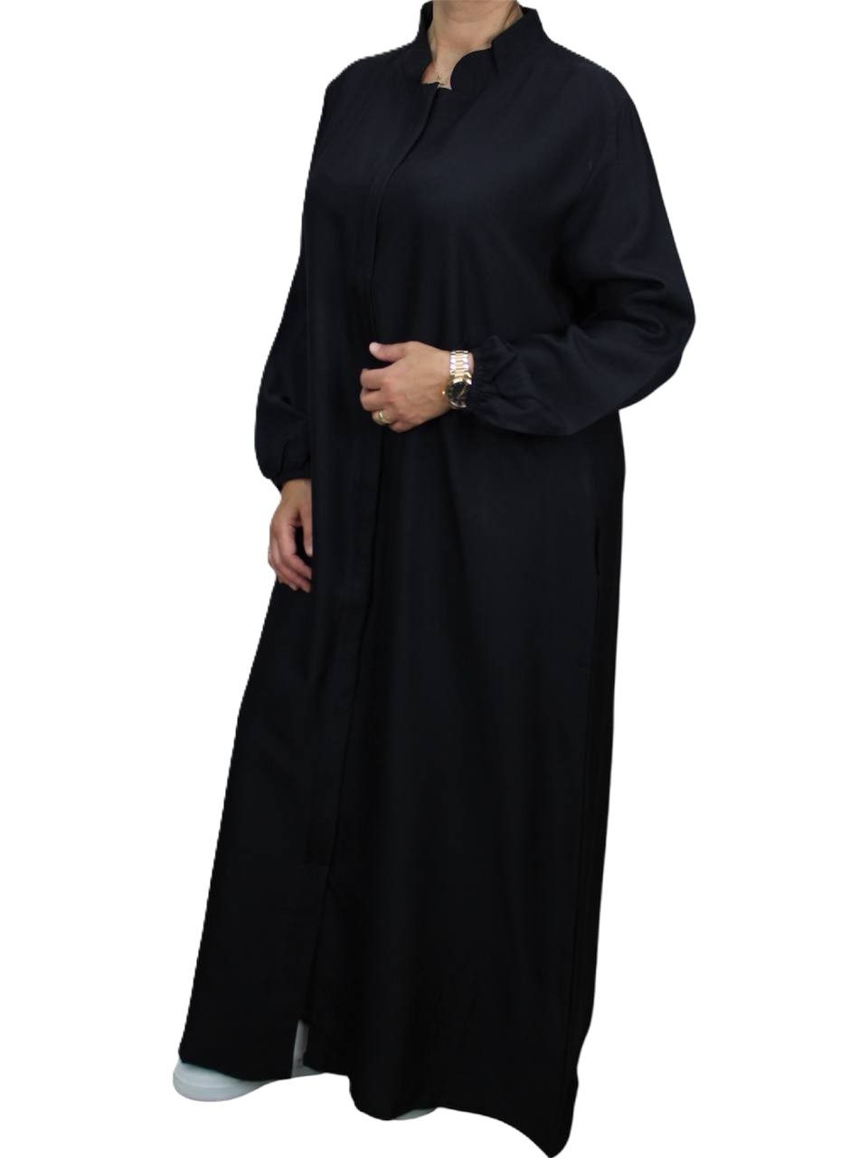 Aymasal Stillkleid Abaya mit Reißverschluss Ferace Umstandskleid Stillmode Islam Modest Reißsverschluss bis zu den Knien, Ideal zum stillen