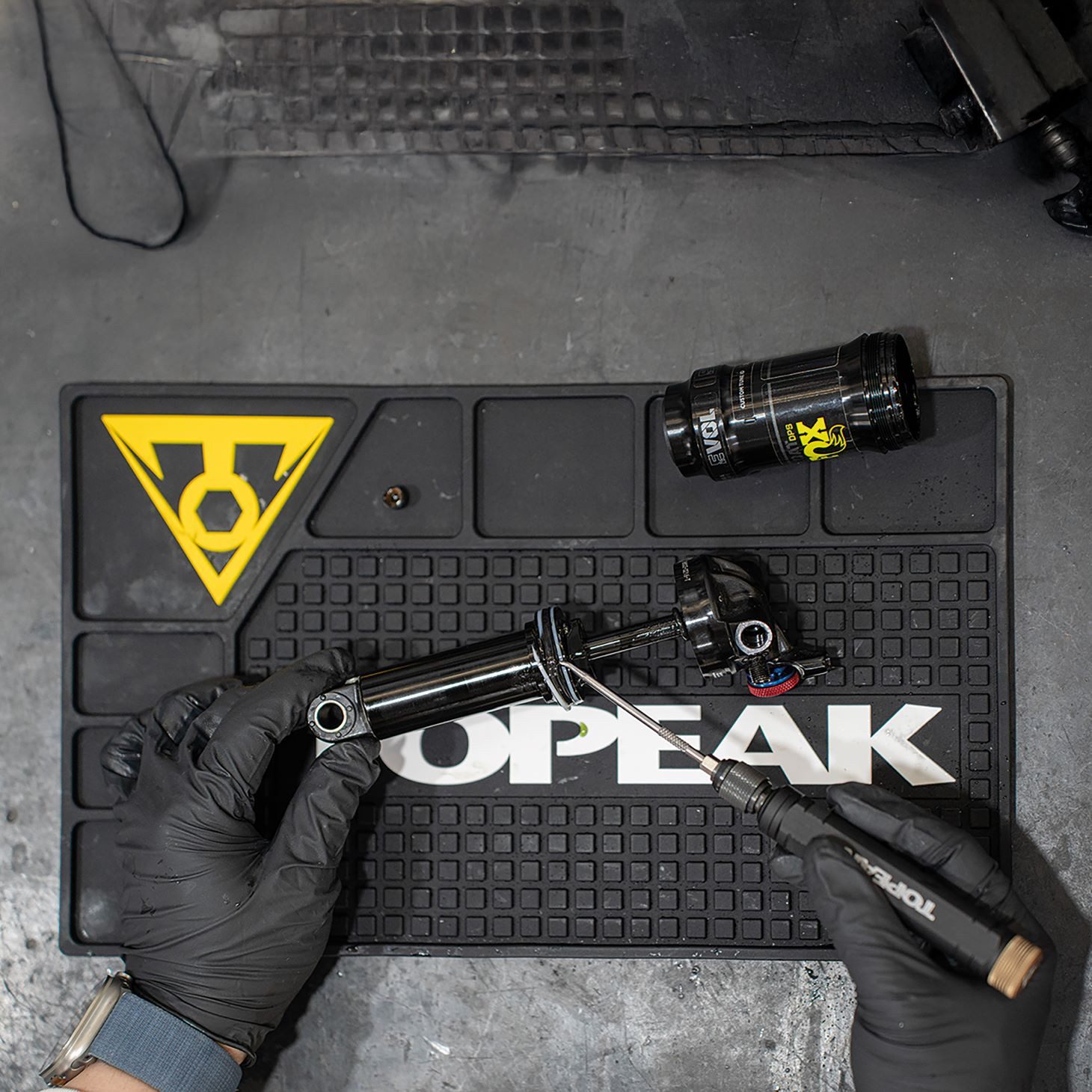Topeak Fahrradpumpe Topeak WorkBench Pad Fahrrad Werkstatt