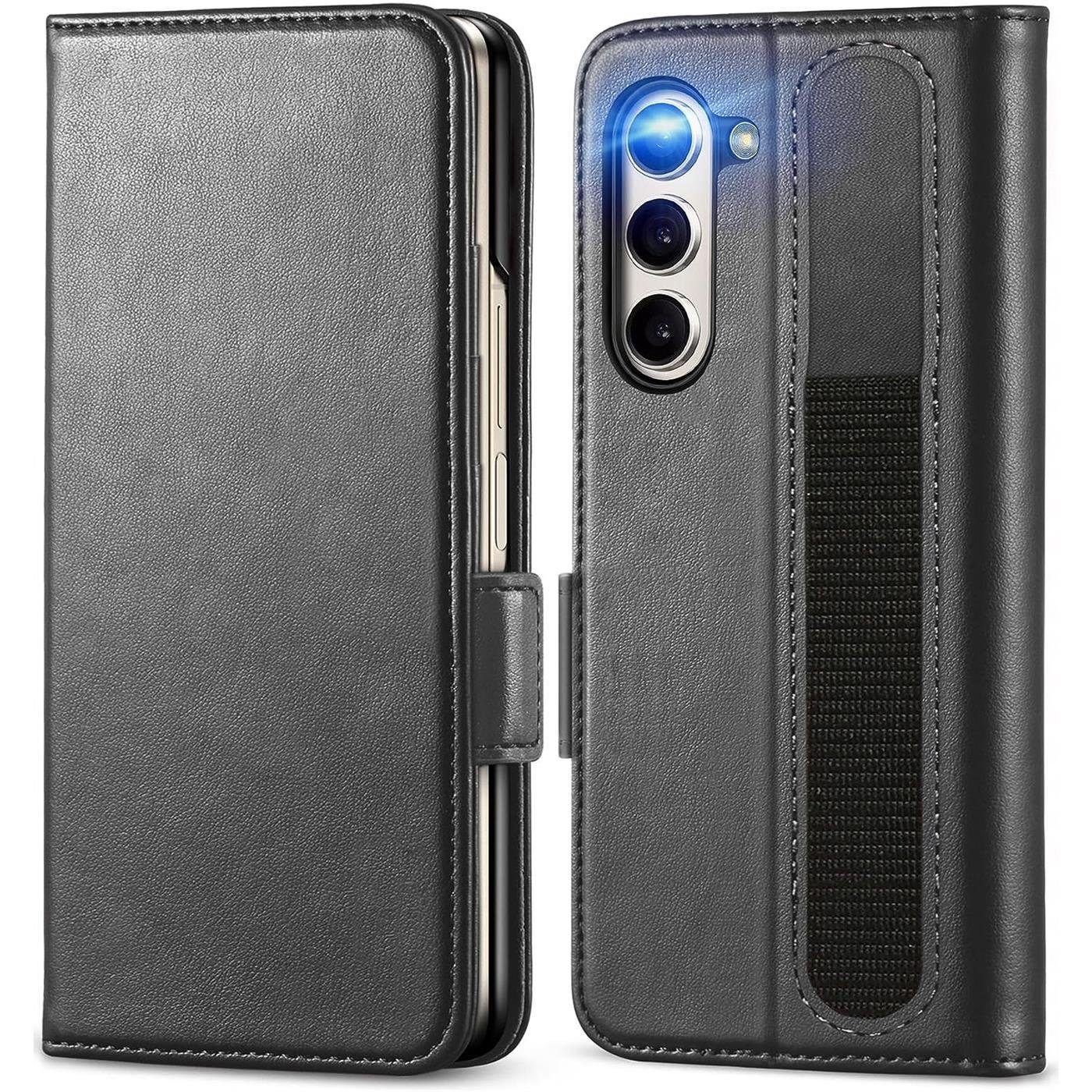 CoolGadget Handyhülle Wallet Klapptasche Cover Case für Samsung Galaxy Z FOLD 5 7,6 Zoll, Handy Tasche mit RFID Schutz Kartenfach Book Schutzhülle