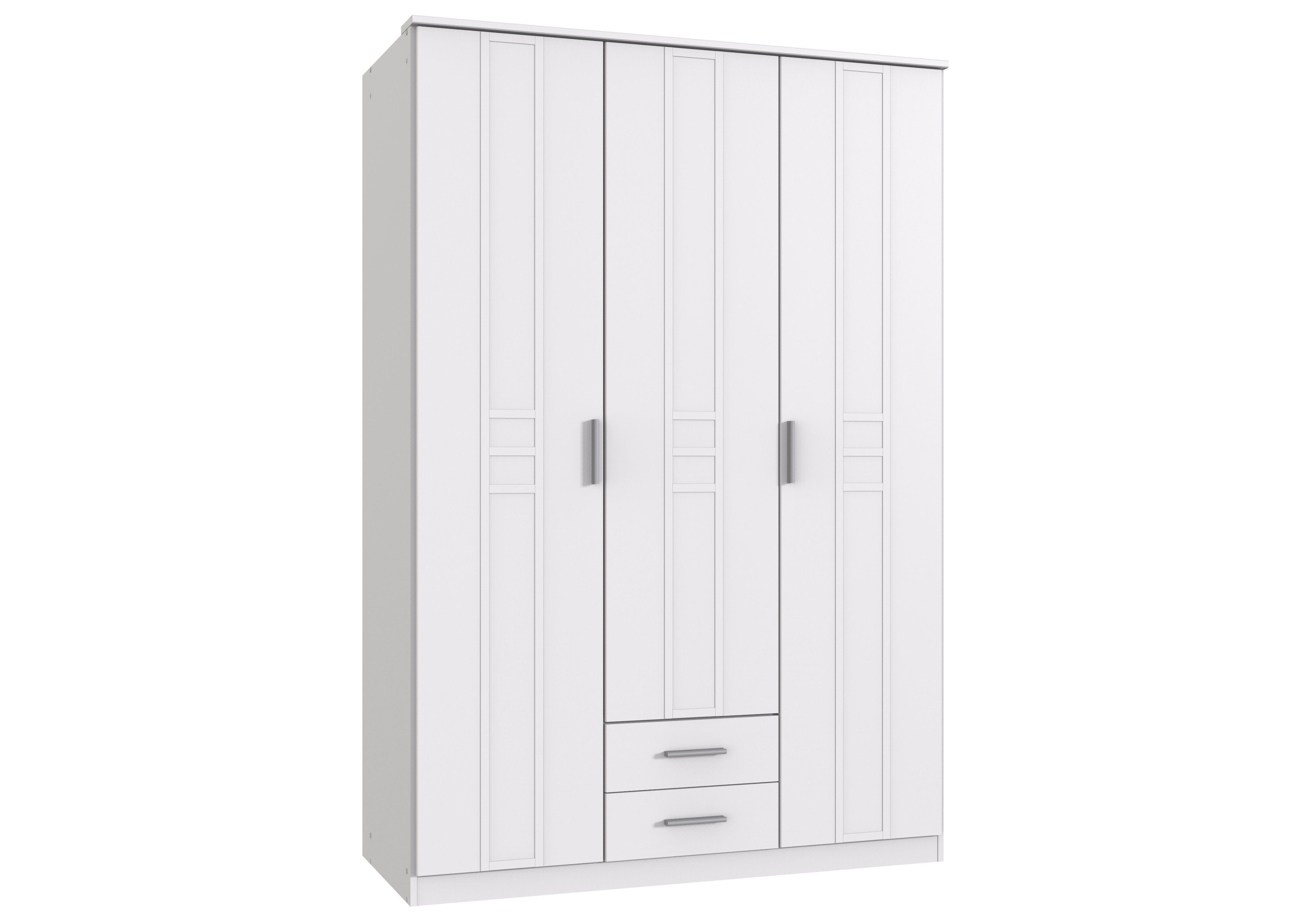 WEISS Einlegeböden (BxH: mit 135x199 freiraum und Schubladen Borkum 4 cm) Kleiderschrank 2 in