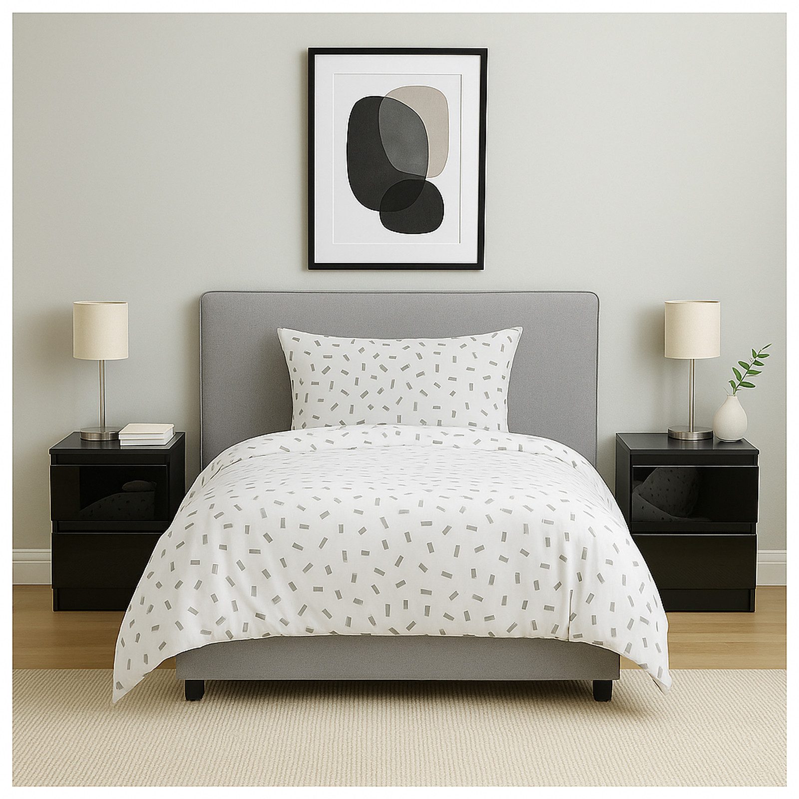 HTI-Living Nachtschrank Nachtschrank Kenji Hochglanz Schwarz (Stück, 1-St., günstig online kaufen