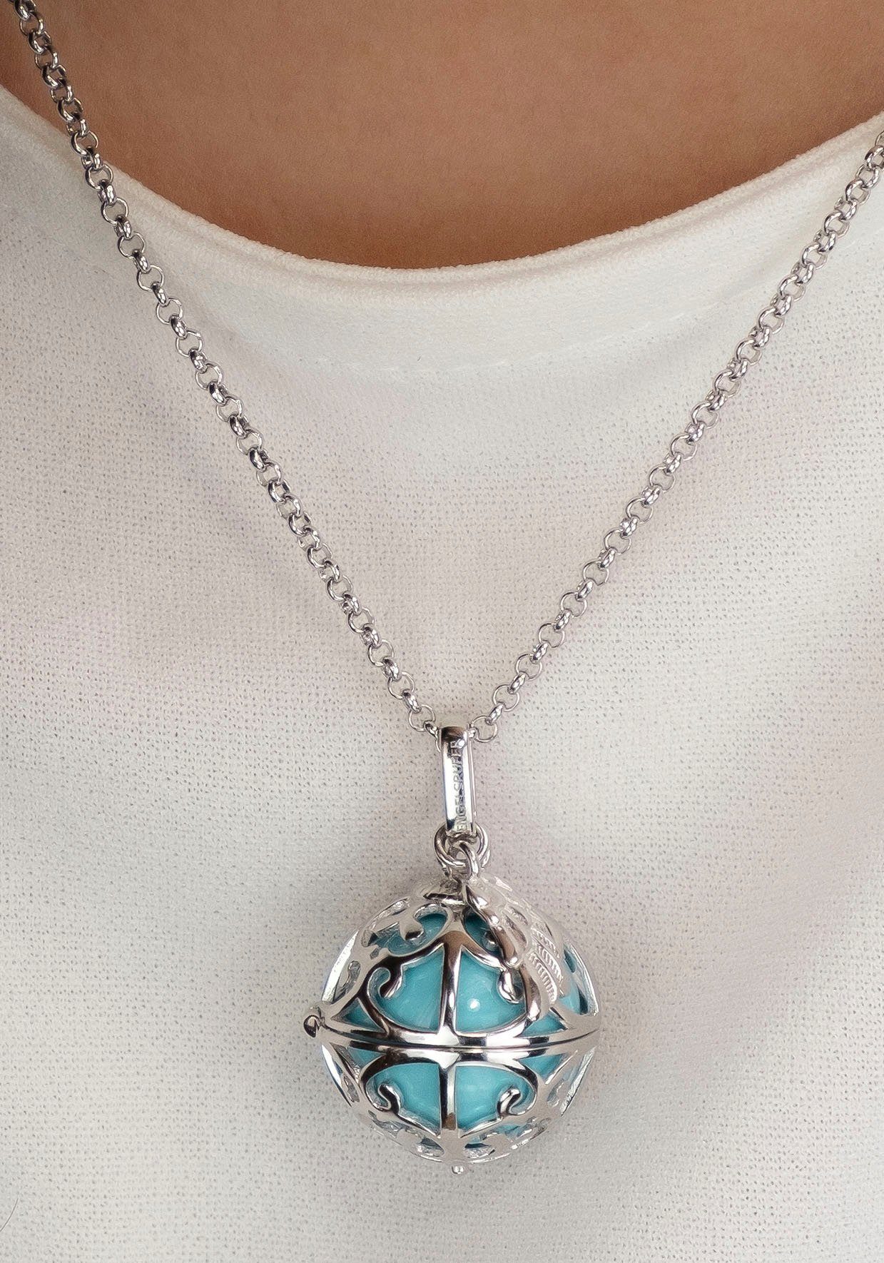 Engelsrufer Kettenanhänger Schmuck Geschenk Engelsrufer Relaunch mit Flügelanhänger (Set, 2-tlg., inkl. Klangkugel) – Bild 5 von 5
