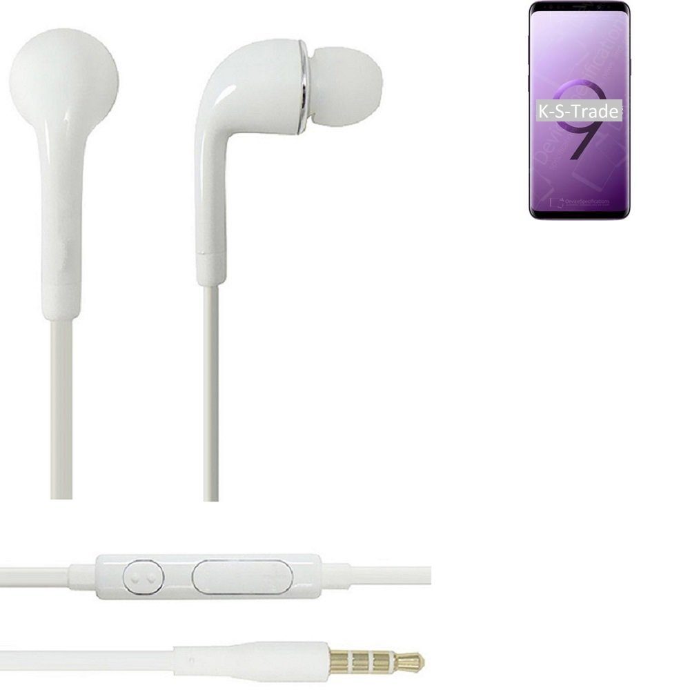 für mit In-Ear-Kopfhörer Exynos Mikrofon (Kopfhörer Headset weiß K-S-Trade Lautstärkeregler u S9 3,5mm) Samsung Galaxy