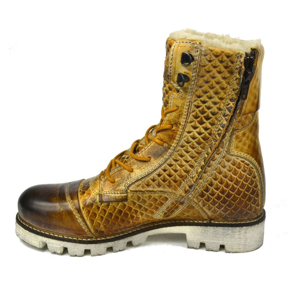 Yellow Cab MILITARY W Stiefel Y25166 Stiefel Camel