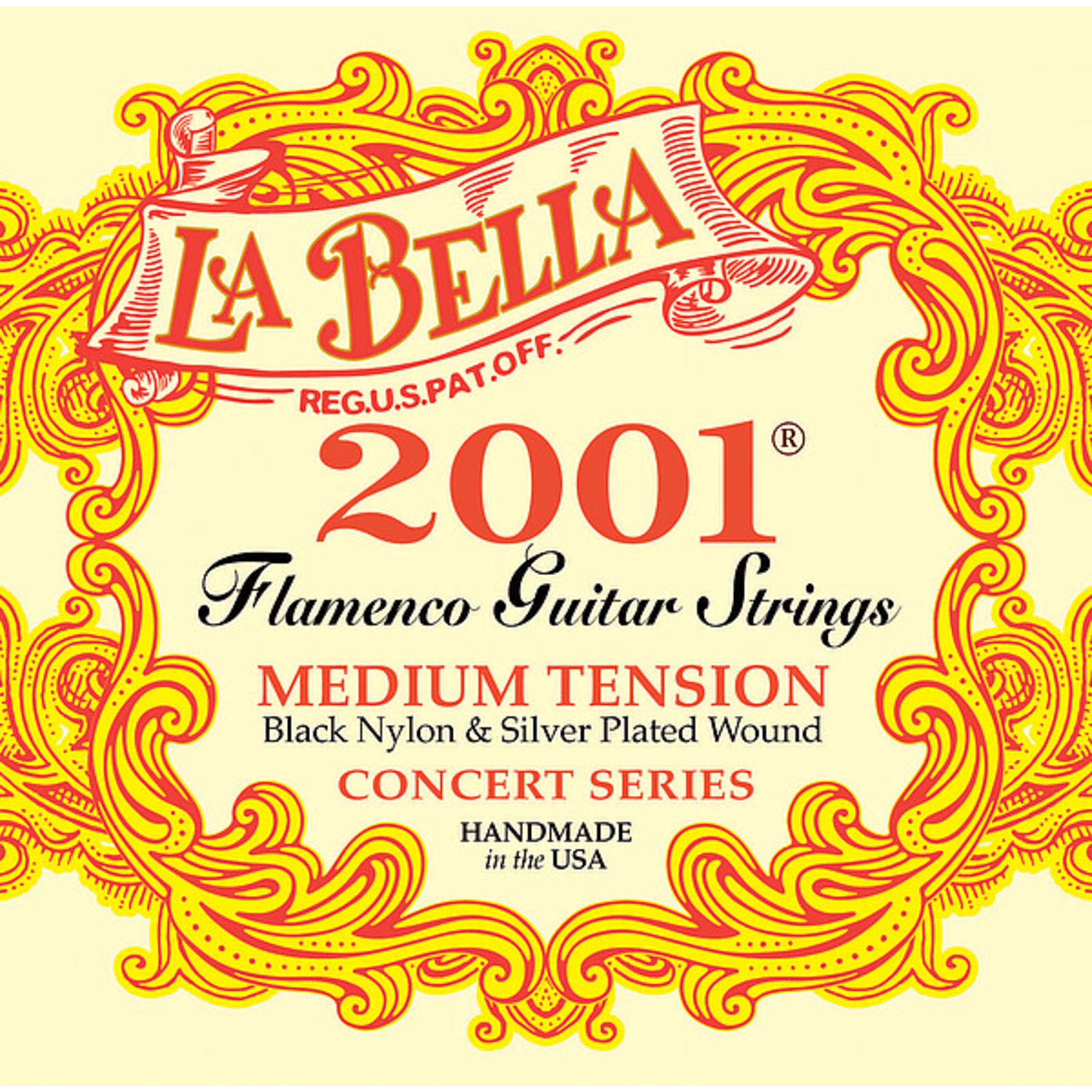 La Bella Saiten, (2001 Nylon Saiten Flamenco Medium), 2001 Nylon Saiten Flamenco Medium - Konzertgitarrensaiten