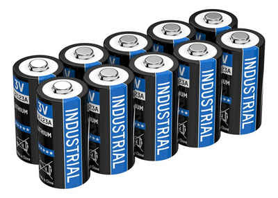 ANSMANN AG CR123A 3V Lithium Batterie - 10er Pack CR123A Batterien mit 3 Volt und 1700 mAh Batterie