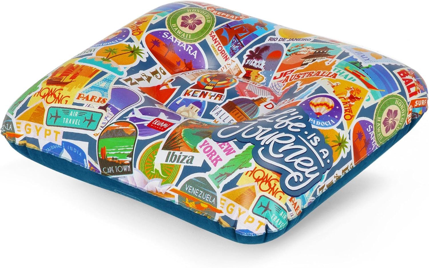 Legami Strandtasche LEGAMI Aufblasbares Kissen Travel Stickers Ø40 cm