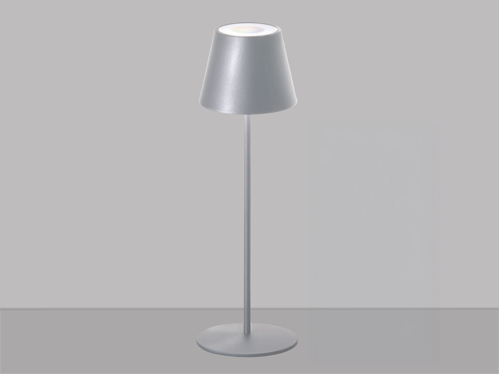 easy! BY FHL LED Außen-Tischleuchte, USB-Ladefunktion, LED fest integriert, Warmweiß, RGB Farbwechsler, 2er SET Outdoor Lampen dimmbar ohne Strom-Anschluss - Akku aufladbar