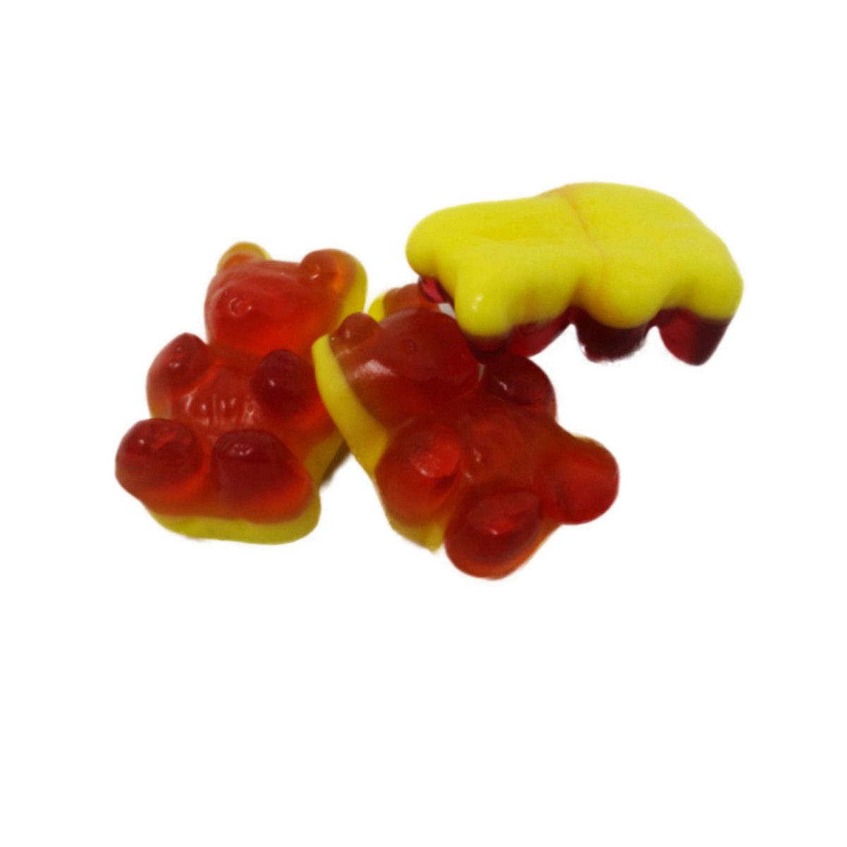 Fruchtgummi Bären & Co. Süßigkeit, Fruchtgummi Rote Grütze Bären mit Schaumboden als Dessert 300g