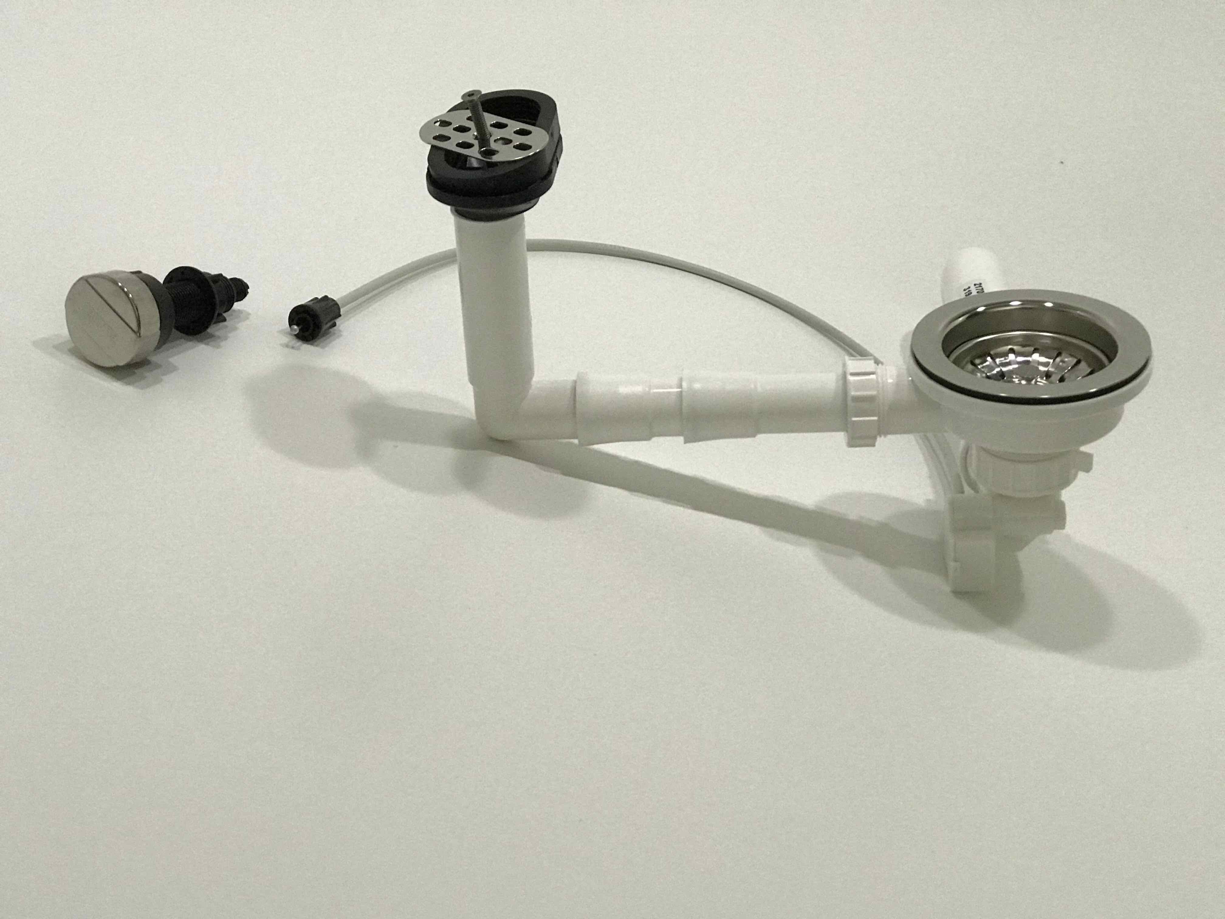 Blanco Einbauspüle BLANCO Ablaufgarnitur 3,5" mit Exzenterbedienung und Überlauf oval kpl