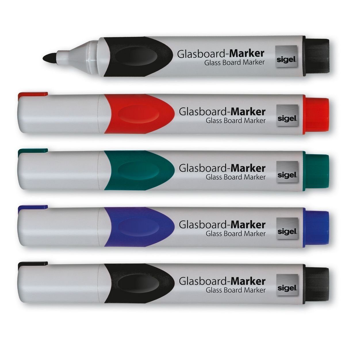 Magnettafel, Glas GL730 Marker Magnete Sigel Stiftschale Zubehörset Reinigung Sigel