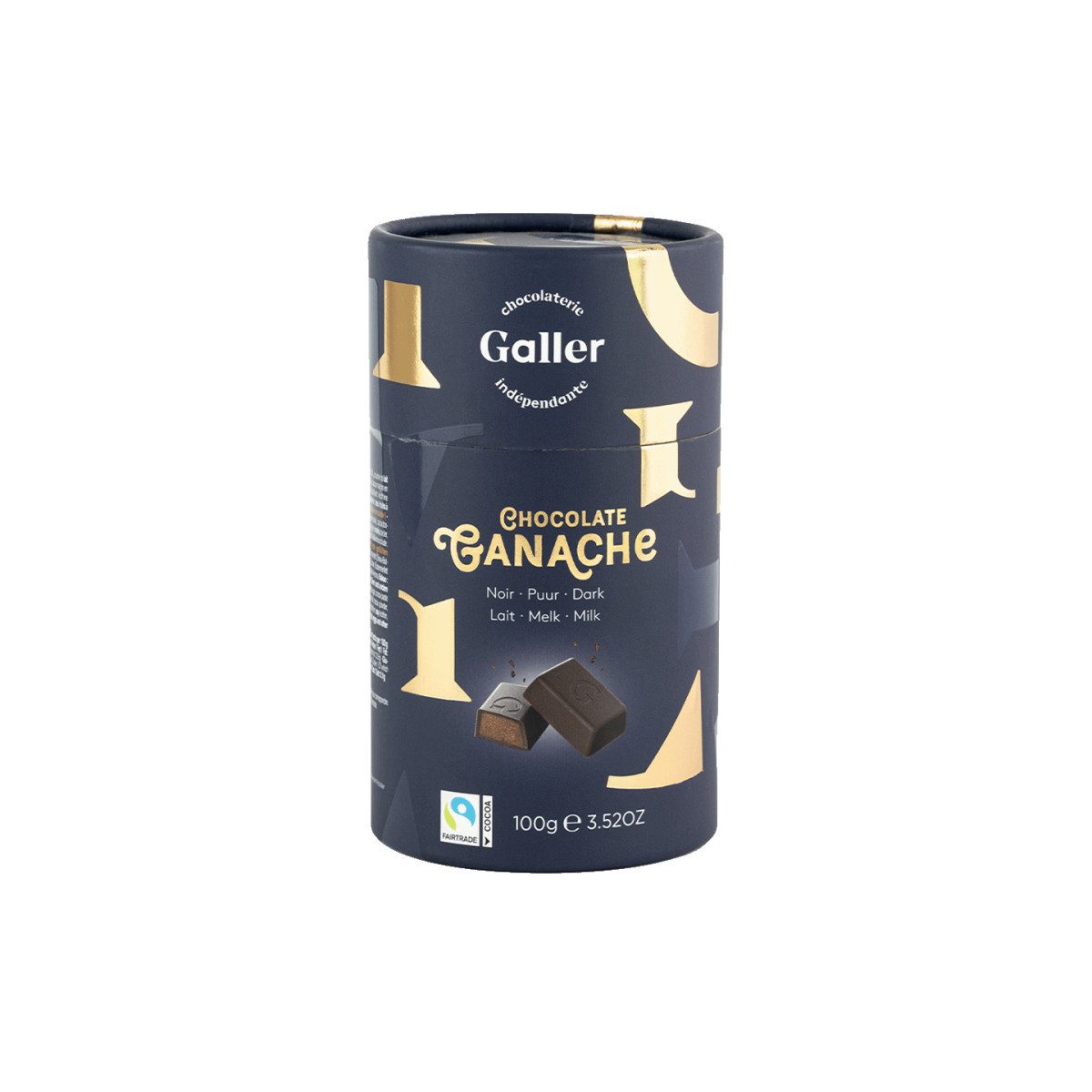 Galler Schokolade Geschenkset mit Pralinen Galler Tubo Trüffel (Ganache), 20 Stk.
