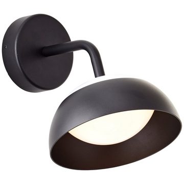 Brilliant LED Außen-Wandleuchte Matfen, Matfen LED Außenwandleuchte sand schwarz, Aluminium/Polycarbonat, 1x L