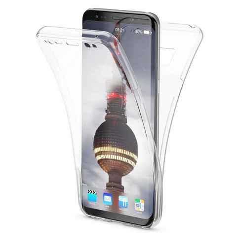 Nalia Smartphone-Hülle Samsung Galaxy S8 Plus, 360 Grad Silikon Hülle / Durchsichtiger Rundum Schutz / Transparent