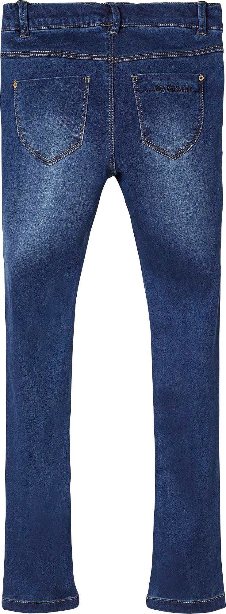 Name It Jeansjeggings LEGGINGS – Extraeng mit hohem Komfort und Gürtelschlaufen unifarben, casual, extraeng, Denim/Jeans – Bild 4 von 5