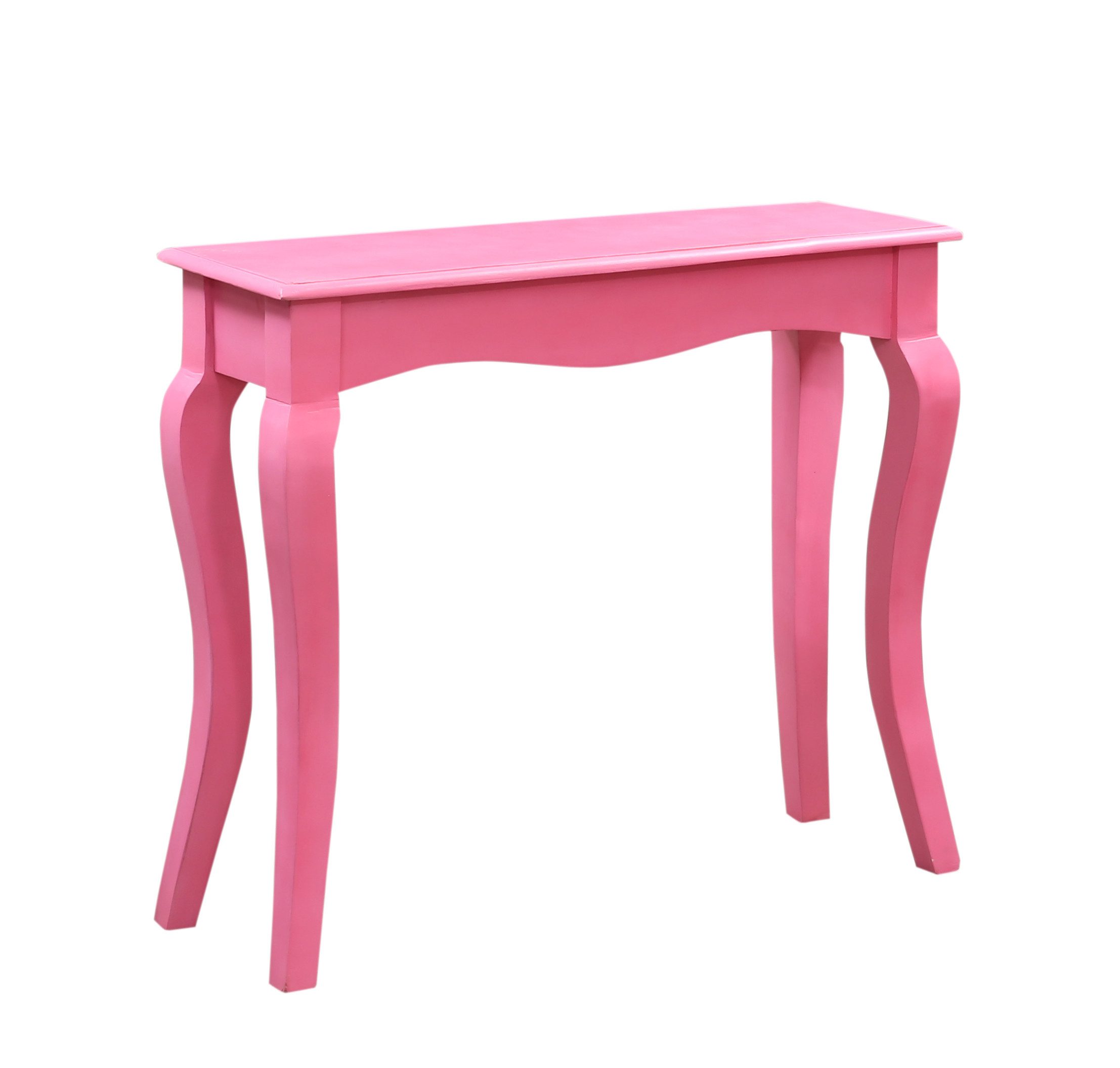 Marrakesch Orient & Mediterran Interior Konsolentisch Boho Konsole Elifo handgefertigt aus Mangoholz in Rosa 90 cm im Trend (1-St), Handarbeit