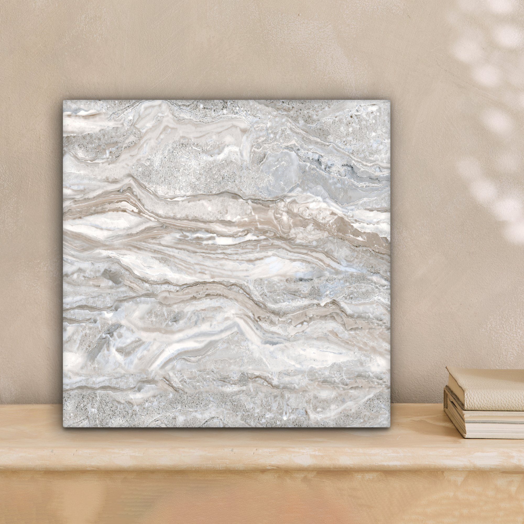 OneMillionCanvasses® Leinwandbild Marmor - Textur - Grau, Fotodruck (1 St), günstig online kaufen
