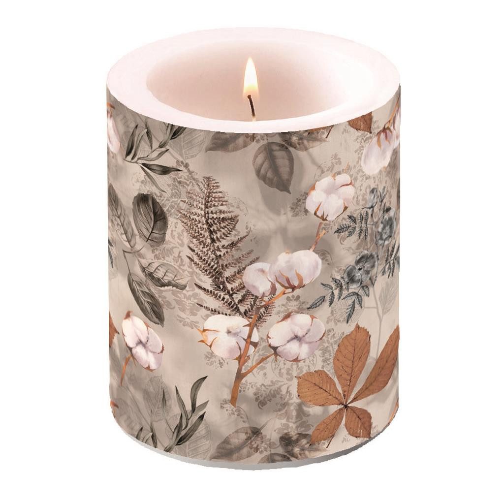 Ambiente® Papierserviette Kerze gross – Candle Big – Format: Ø 12 cm x 10 cm – Brenndauer: 75