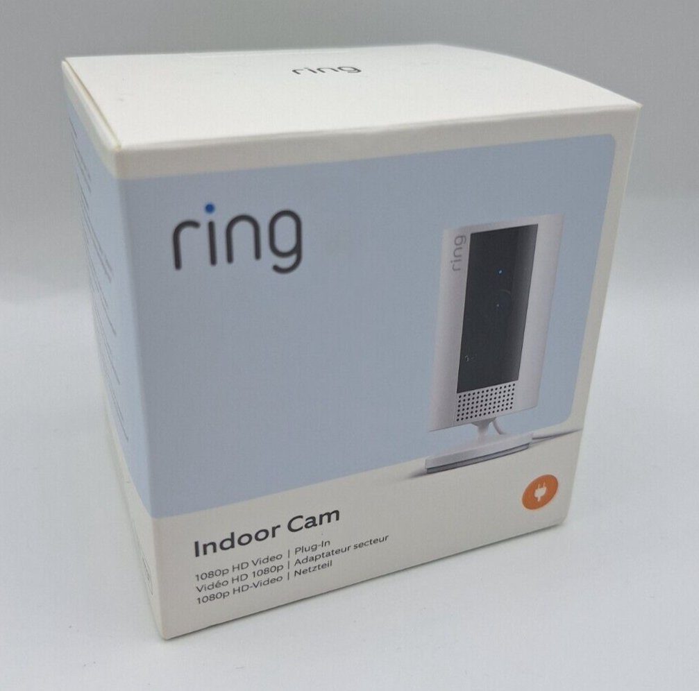 Ring IP-Überwachungskamera Innenkamera (2. Gen) Überwachungskamera mit Privatsphärefunktion (Innenbereich, HD Video)
