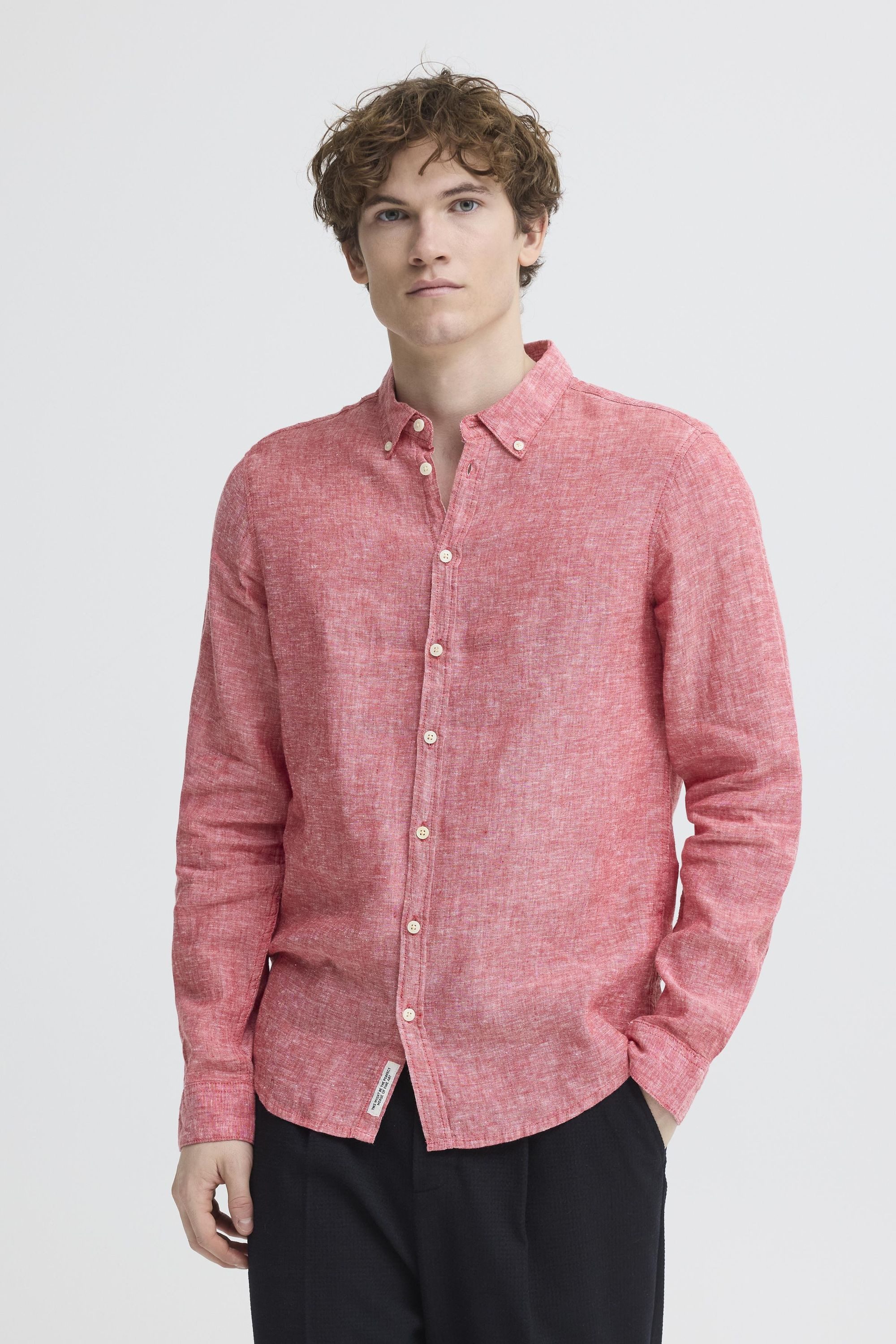 Casual Friday Langarmhemd CFAnton Langarm Shirt aus 100% Leine