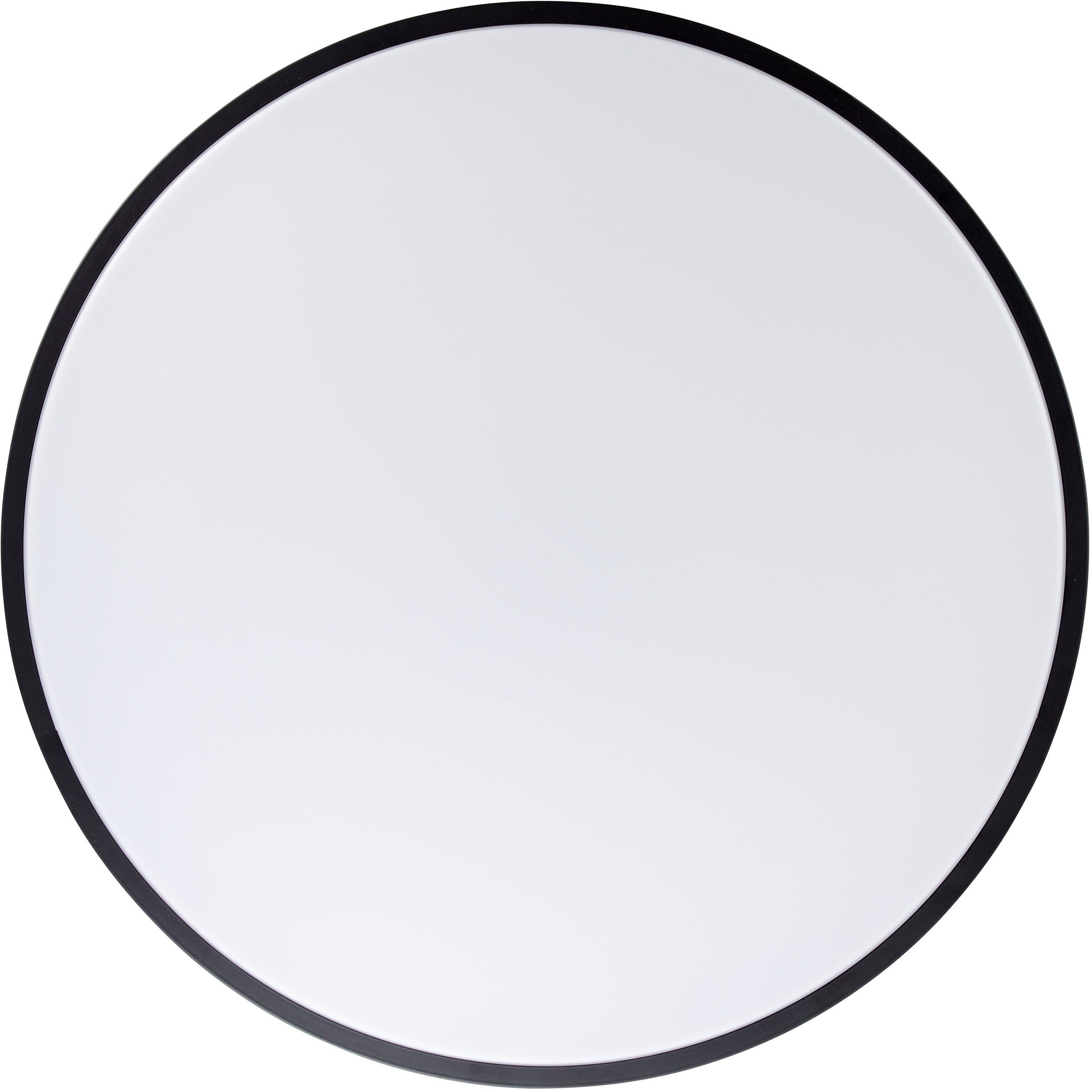 BreLight LED Wandleuchte Slimline, CCT - über Fernbedienung, Dimmfunktion, Nachtlichtfunktion, Timerfunktion, LED fest integriert, warmweiß - kaltweiß, D 50 cm, 3800 lm, 3000-6500 K, CCT, dimmbar, Metall, schwarz/weiß