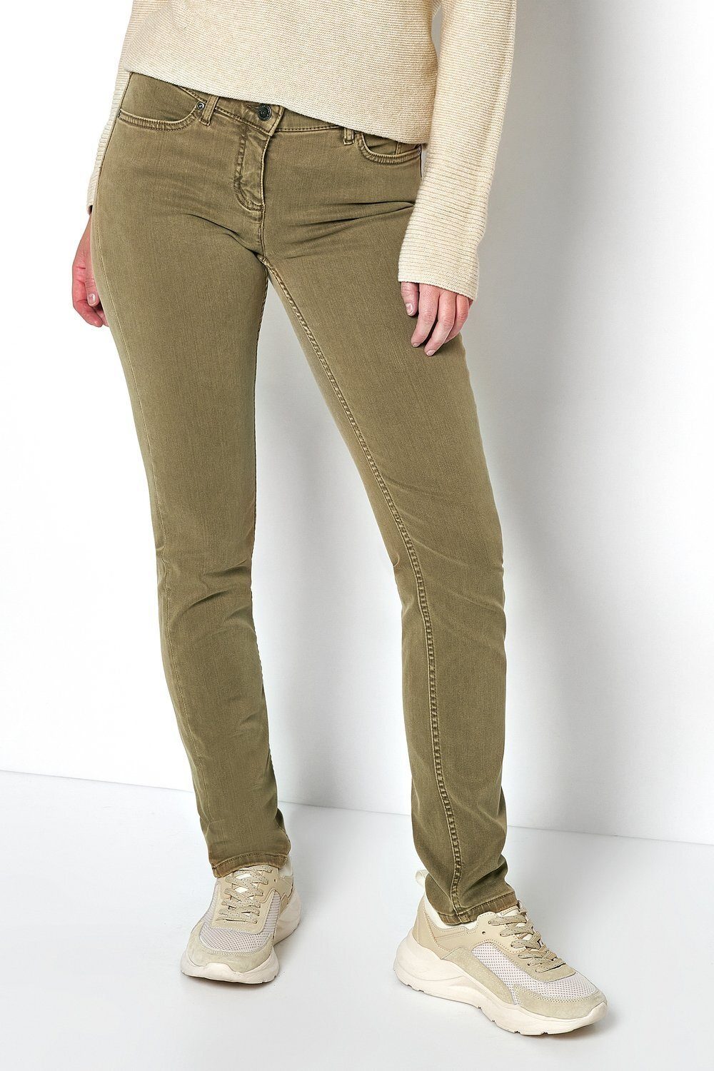 TONI 5-Pocket-Jeans Perfect Shape aus softem, gefärbtem Denim
