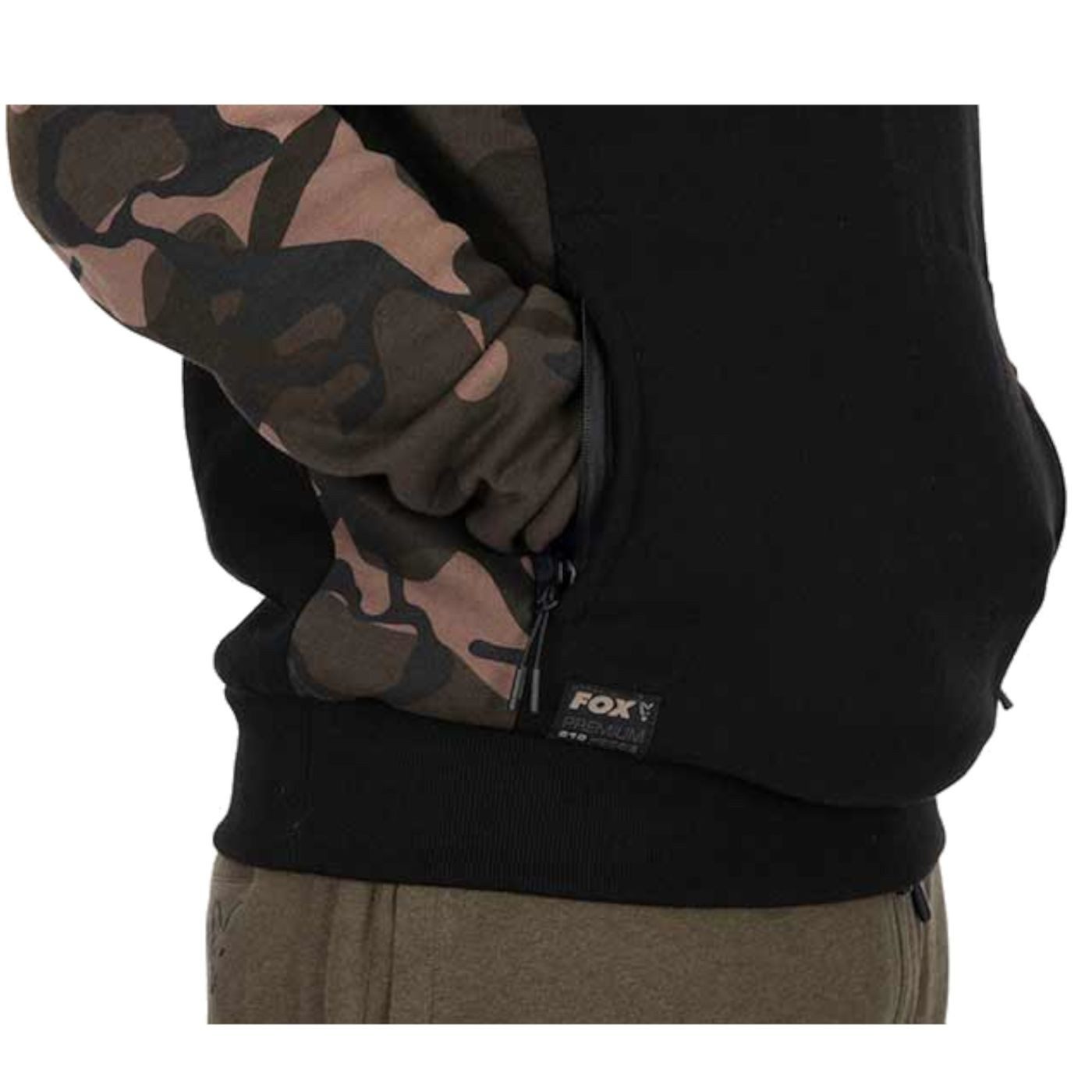 Kapuzenpullover Fox Black / Camo pullover premium Hoodie - Angelpullover