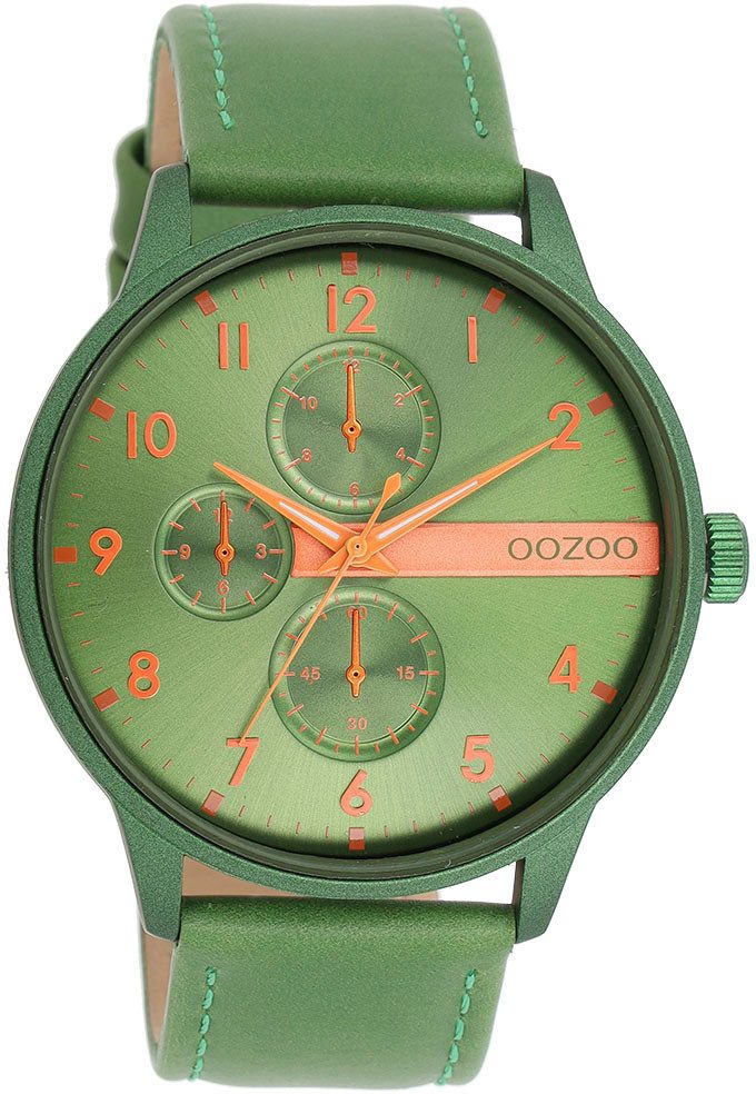 OOZOO Quarzuhr C11308, Armbanduhr, Herrenuhr, Lederarmband günstig online kaufen