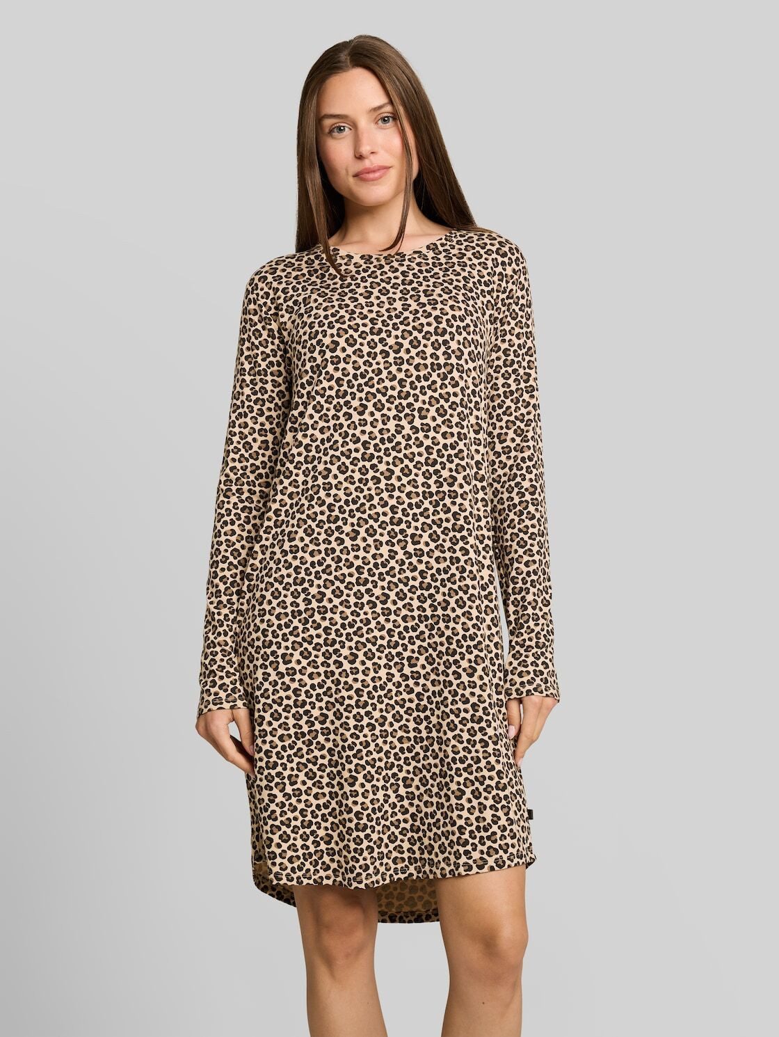 TOM TAILOR Nachthemd Bodywear Nachthemd mit Leo-Print