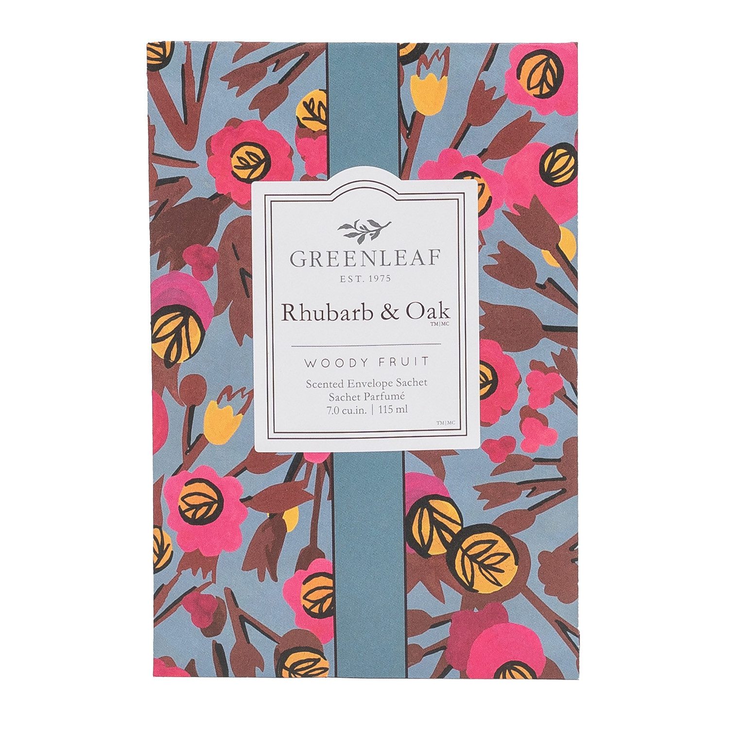 Greenleaf Anti-Geruchs-Säckchen Rhubarb & Oak (1-St), Duft Sachets aus parfümierter Tonerde 115 ml