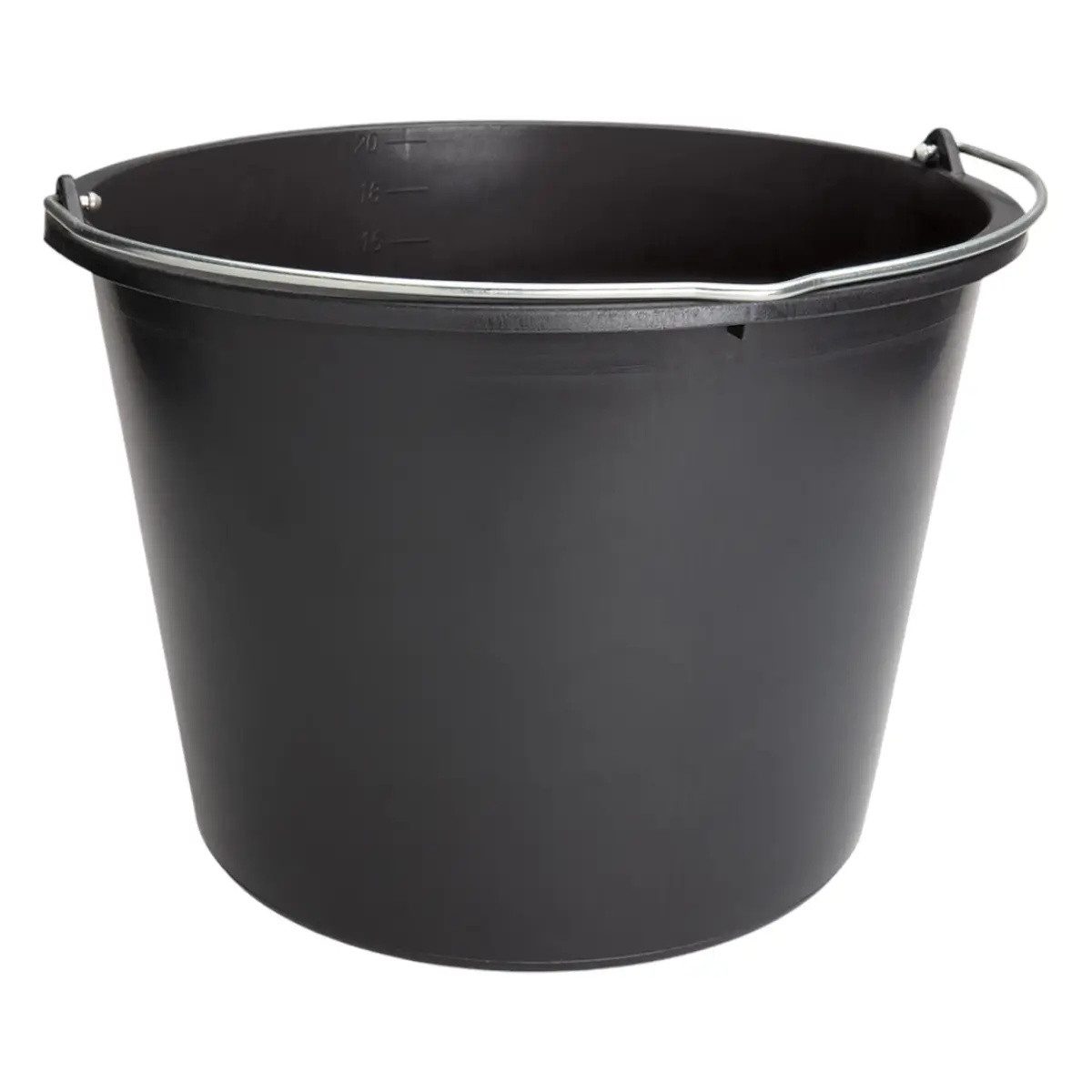 Nölle Baueimer NÖLLE, Kunststoff, Schwarz, hohe Widerstandsfähigkeit gegen mechanische Belastungen