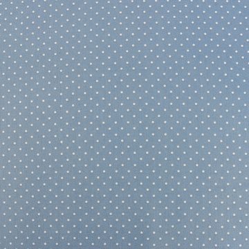 SCHÖNER LEBEN. Stoff Baumwollstoff Trachtenstoff Punkte blau beige Ø1mm 1,4m Breite