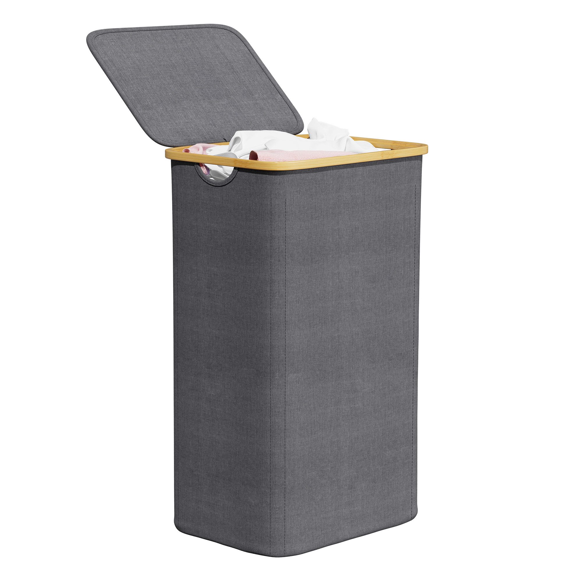 SpaceAid Wäschekorb mit Deckel (110L)