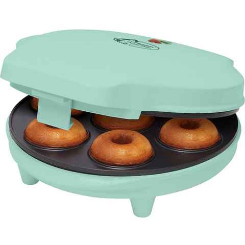 bestron Donut-Maker ADM218SDM Sweet Dreams, 700 W, im Retro Design, Antihaftbeschichtung, Farbe: Mint