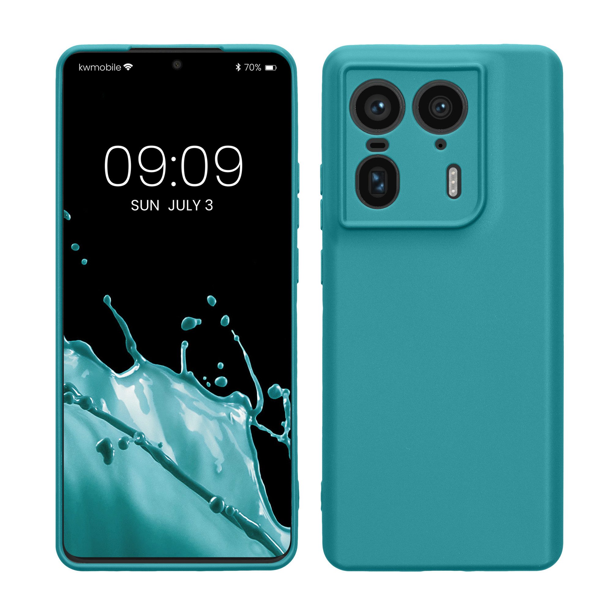 kwmobile Handyhülle Handyhülle für Motorola Edge 50 Ultra Hülle, Weiches Handy Silikon Case - Schutzhülle Cover