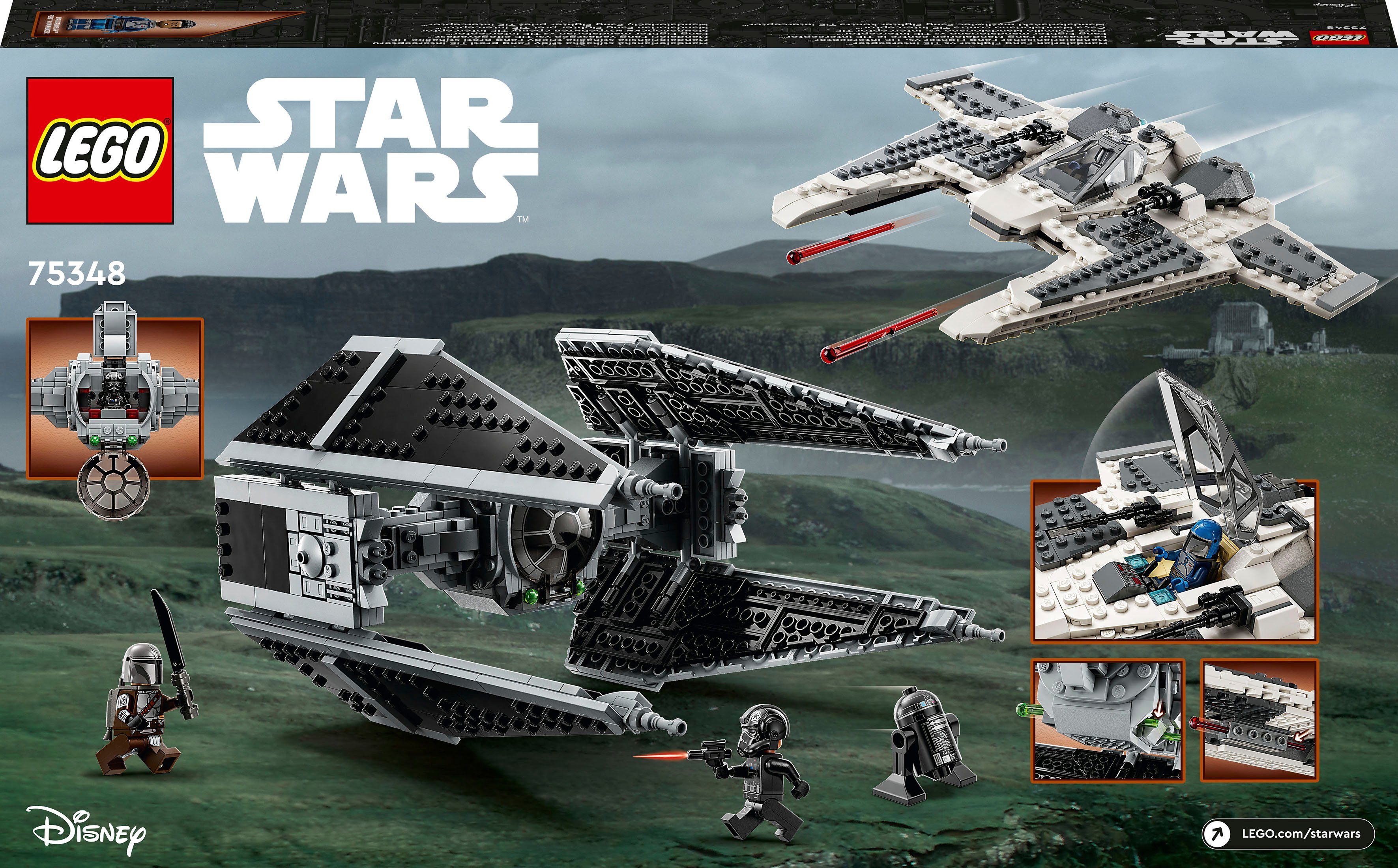 LEGO® Konstruktionsspielsteine Mandalorianischer vs. Wars, Fang St) (75348), Star TIE Interceptor™ Fighter (657