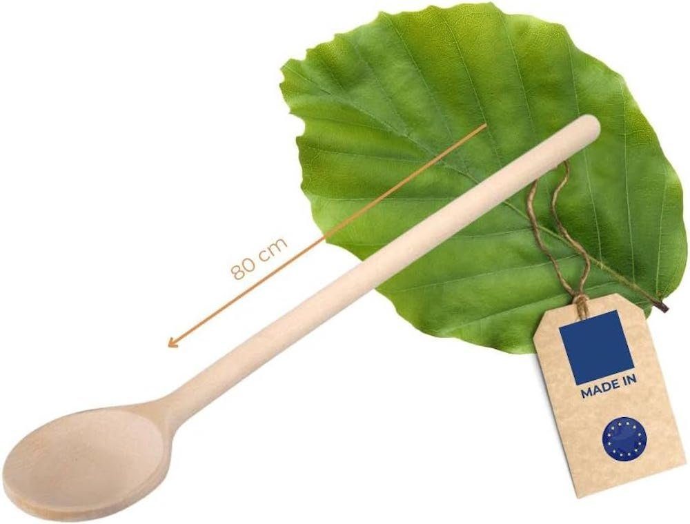 Hofmeister Kochlöffel Buchenholz rund 80 cm