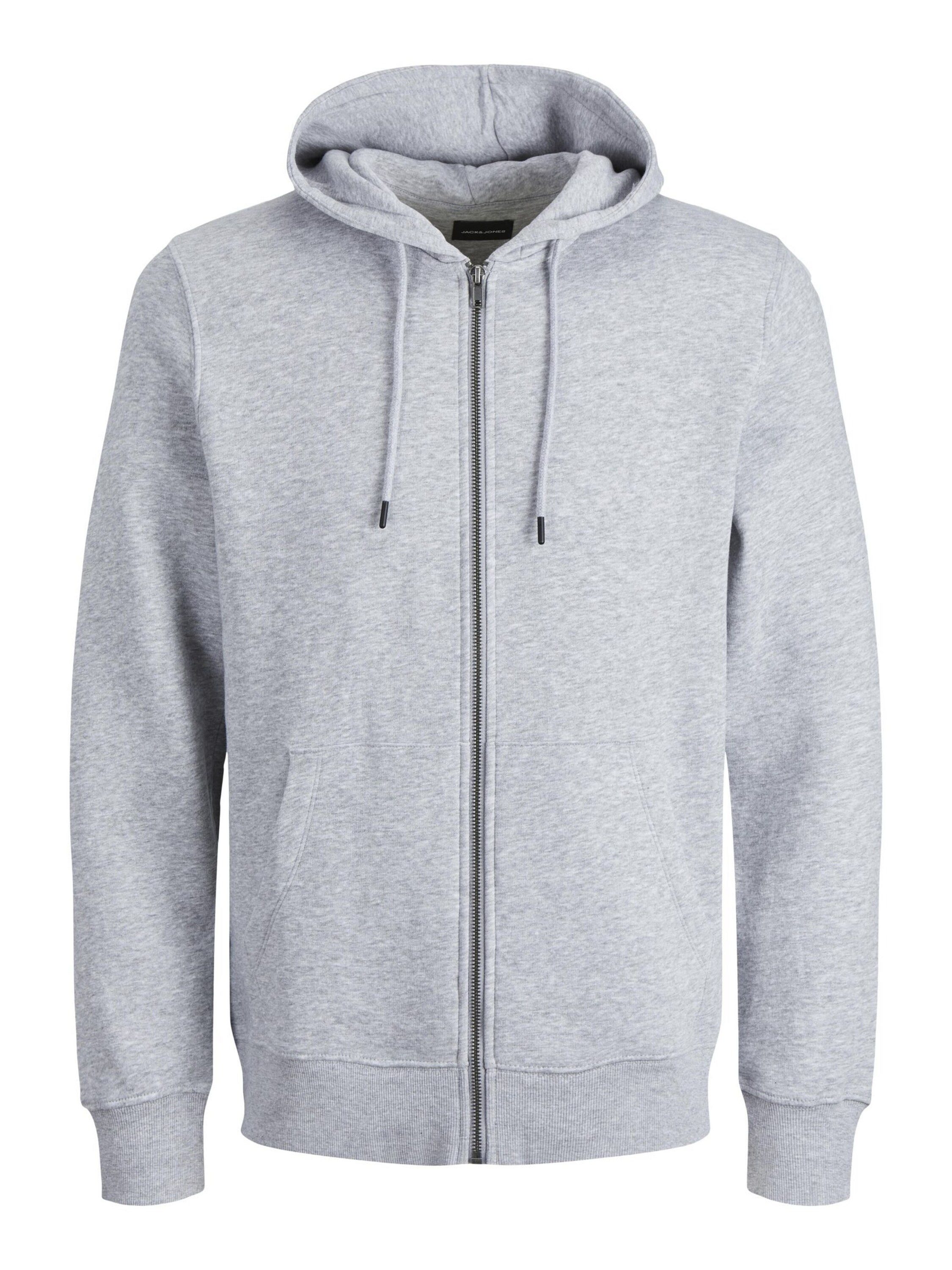 Jack&Jones Kapuzenjacke aus Baumwollmischung Farbe hellgrau Größe: 7XL günstig online kaufen
