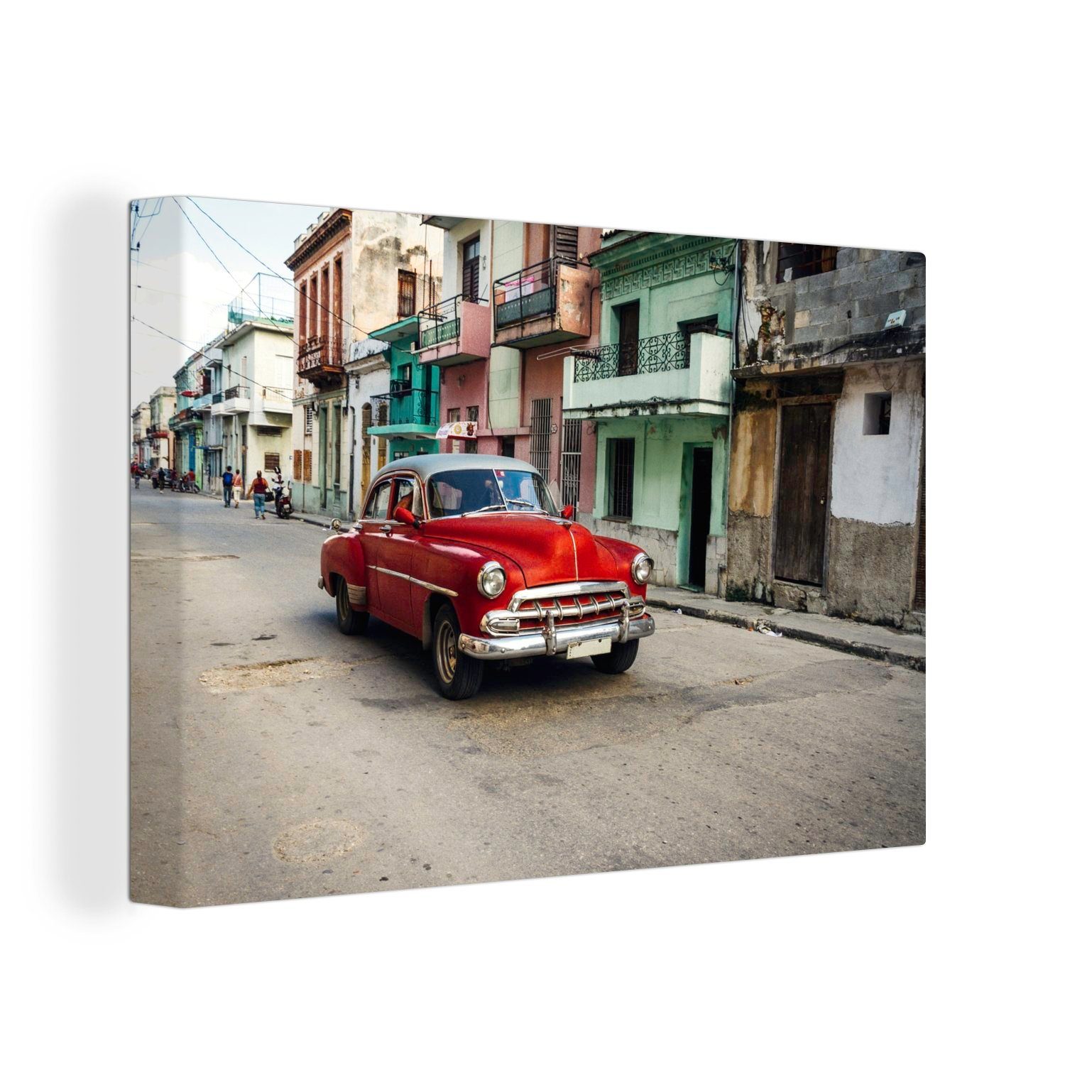 Kuba, OneMillionCanvasses® Wandbild St), cm Leinwandbilder, Leinwandbild (1 Wanddeko, Quecksilber Aufhängefertig, 30x20 Monterrey in
