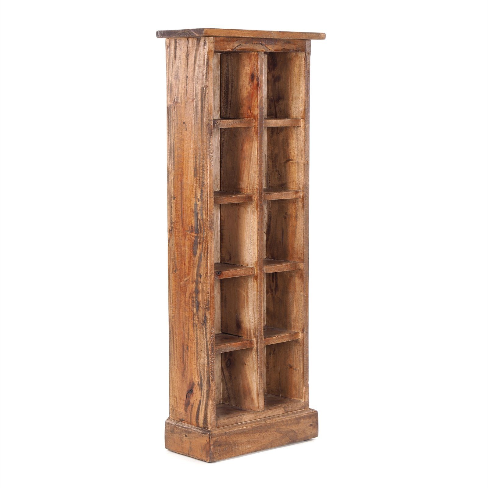 DESIGN DELIGHTS Regal CD & Bücherregal "NATURE", 94x36 cm, braun, Holzregal – Bild 3 von 5