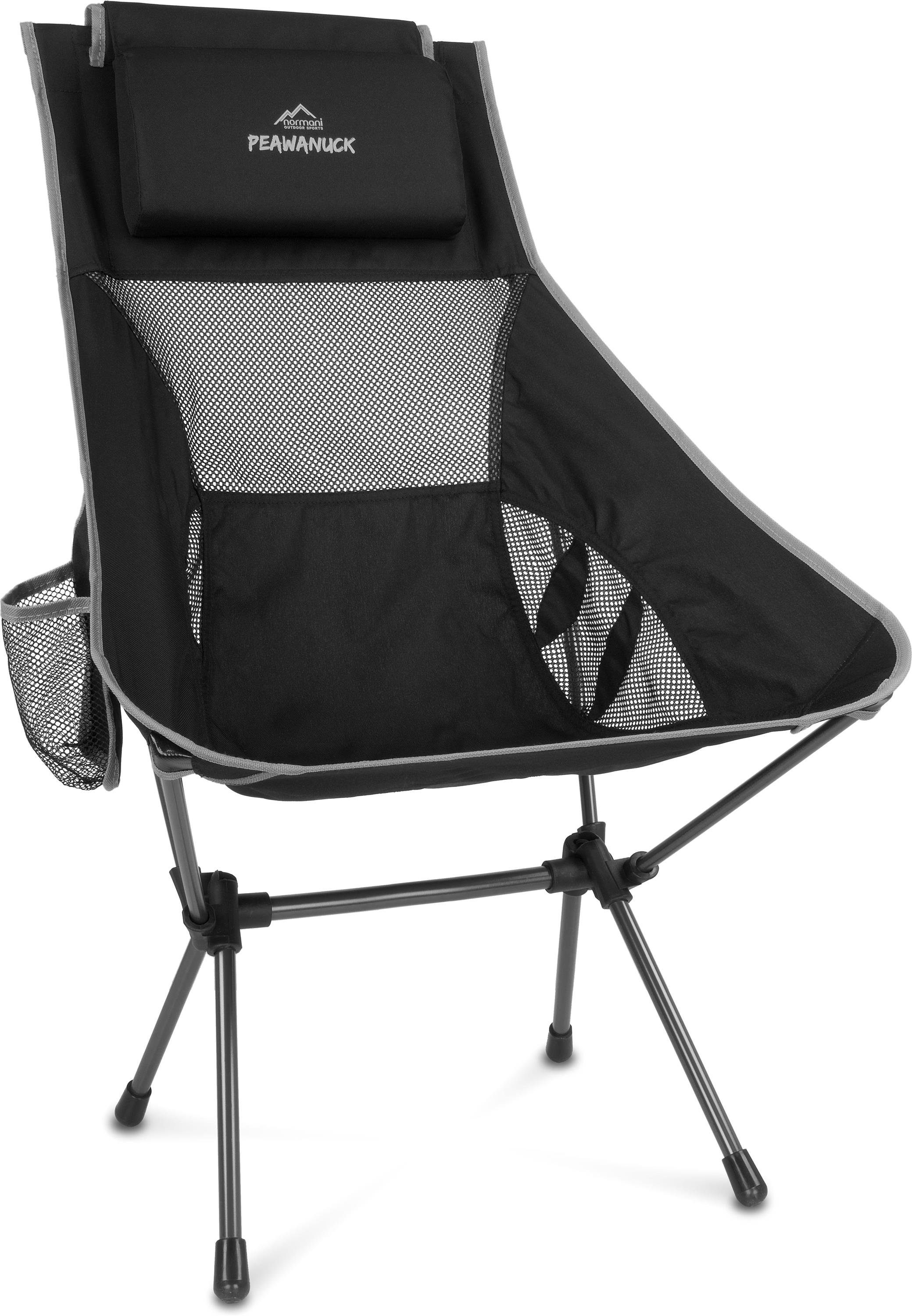 normani Campingstuhl Ultraleichter Campingstuhl Peawanuck, Outdoorstuhl Hochlehner Faltstuhl Strandstuhl Anglerstuhl – Bild 2 von 5