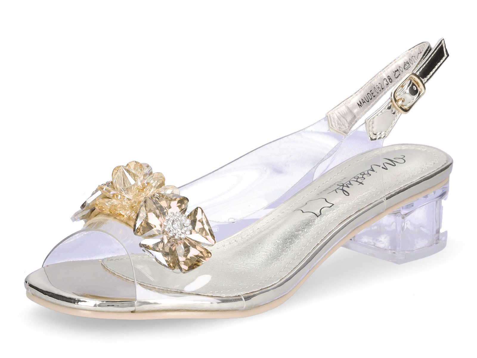 LAURA VITA Laura Vita Damen Sandalette gold Sandale günstig online kaufen