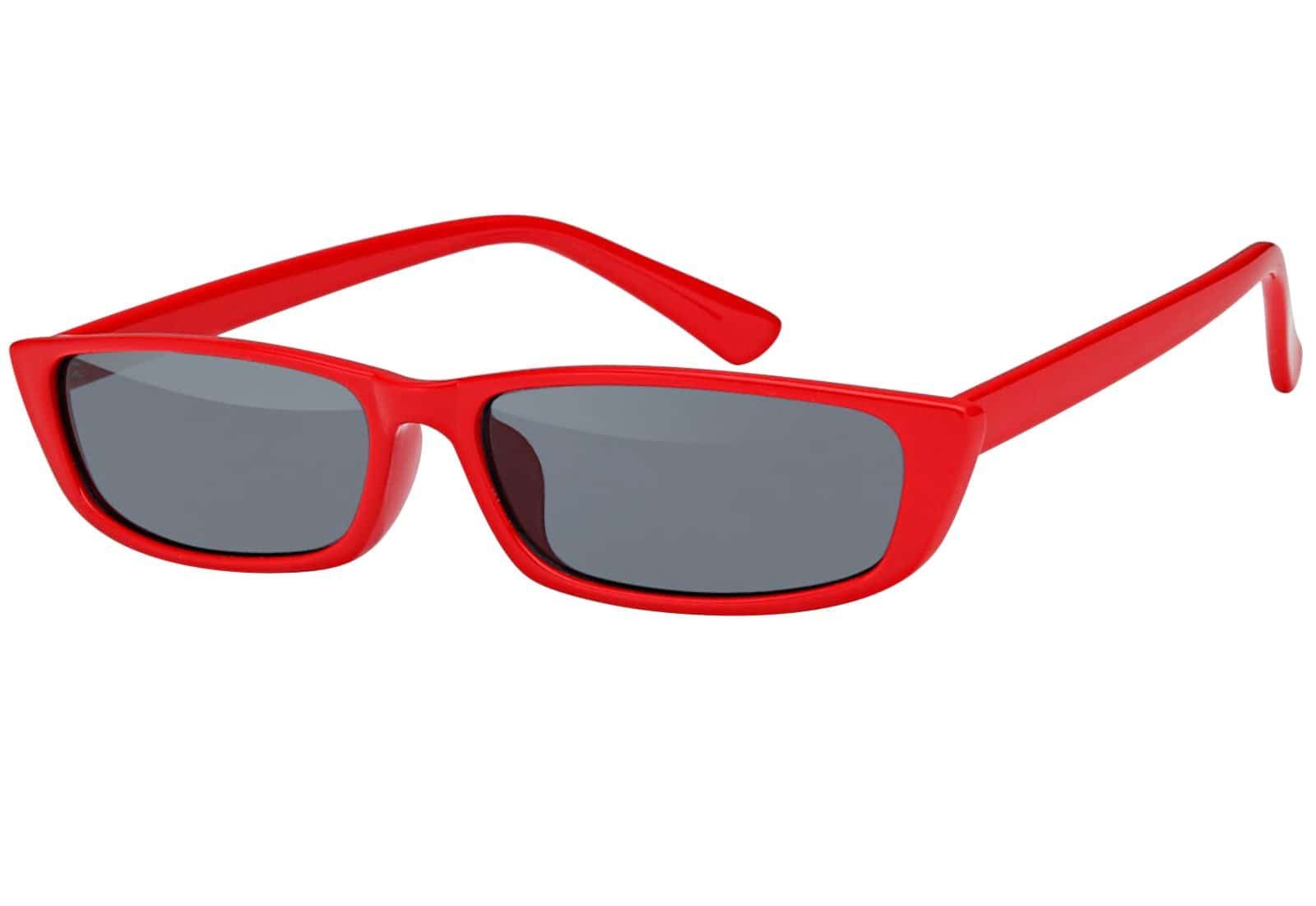BEZLIT Eyewear Retrosonnenbrille Cat Eye Designer Damen Sonnenbrille (1-St) mit schwarz und braunen Linsen Rot