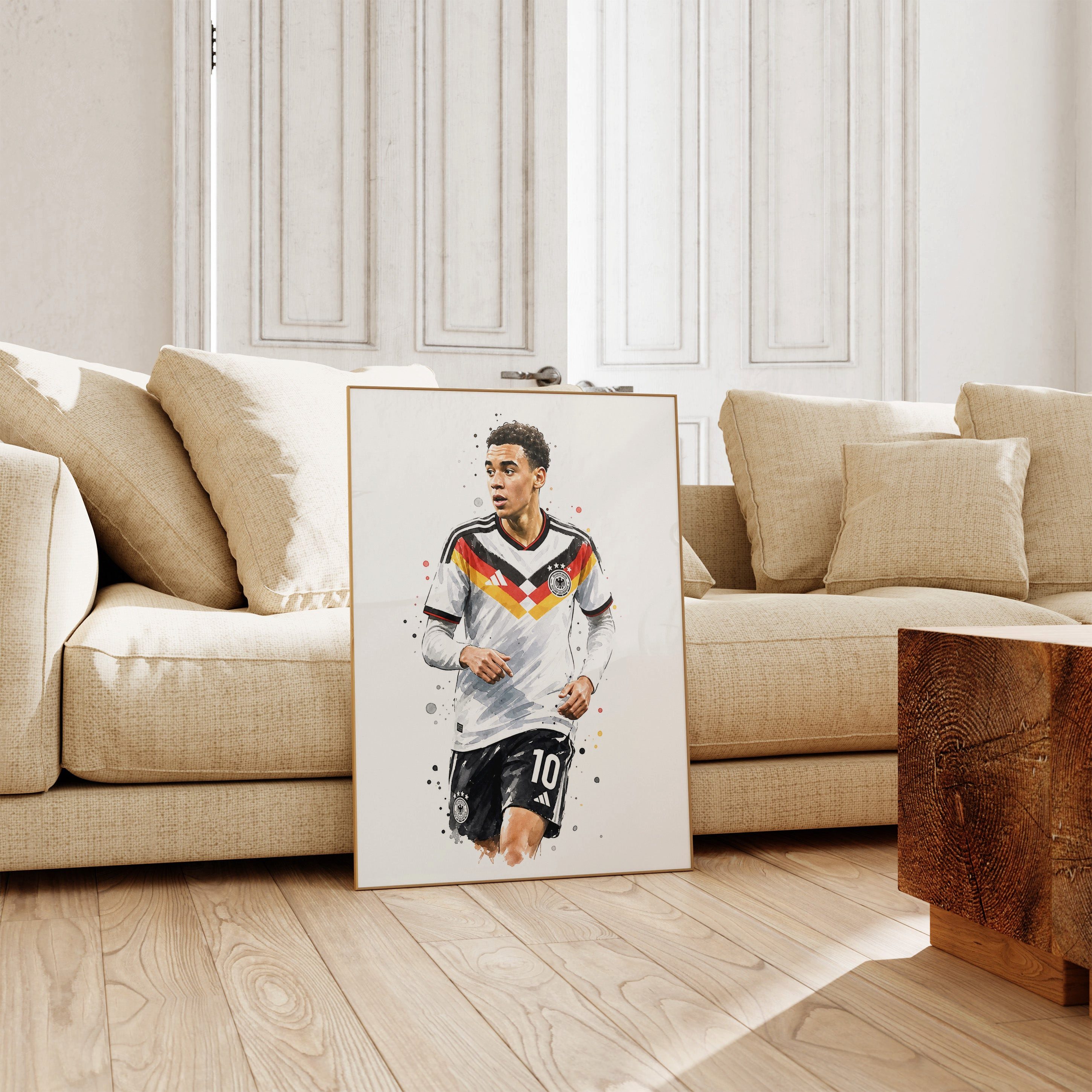 JUSTGOODMOOD Poster Deutschland Fussball Geschenkidee Aquarell Sport Wandbild Deko Print o, (1 St) – Bild 5 von 5