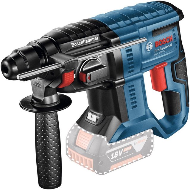 BOSCH PROFESSIONAL Akku-Bohrhammer GBH 18V-20 solo, SDS-Plus, ohne Akku und Ladegerät