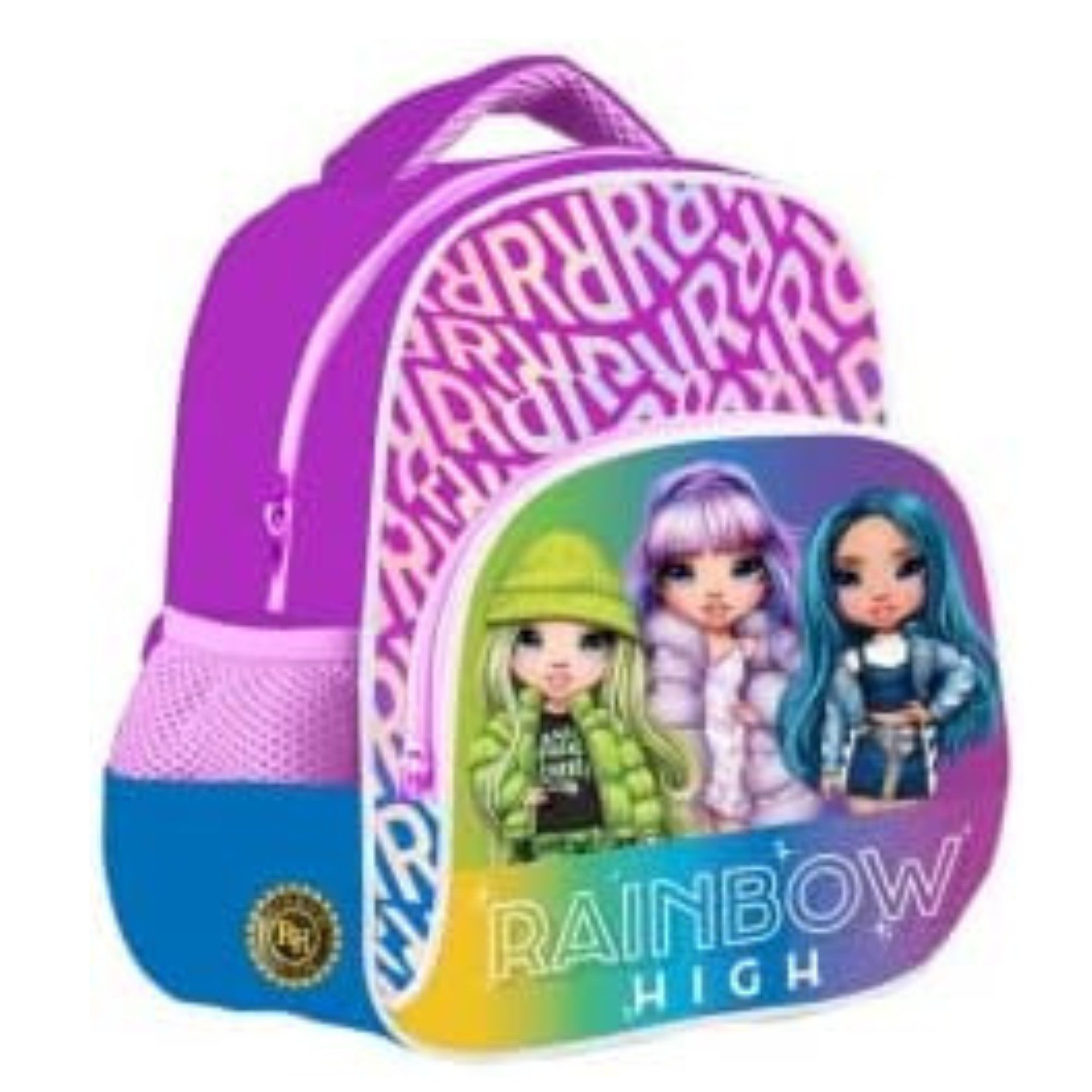 GOLDKIDS Ранцы Rainbow High Rucksack Kinder Schultasche (Kindergarten Vorschule mit Aufdruck, 1-tlg., Kinderrucksack für Mädchen Kinder Geschenk), inkl. leuchtende Anhänger